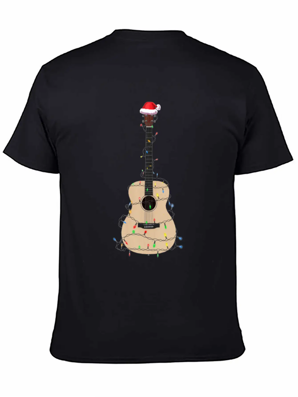 Christmas Guitar Player Xmas Musician Gift Idea Unisex Casual T-Shirt – Clean Design For Daily Comfort