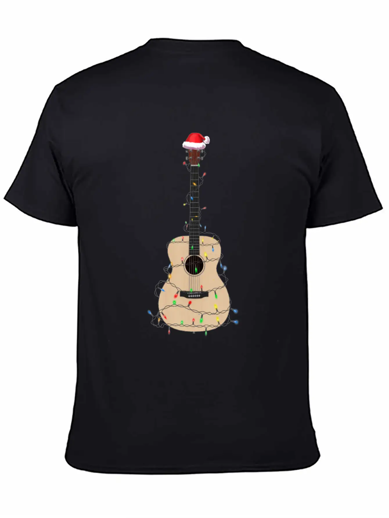 Christmas Guitar Player Xmas Musician Gift Idea Unisex Casual T-Shirt – Clean Design For Daily Comfort