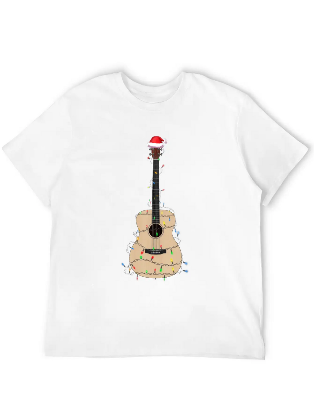 Christmas Guitar Player Xmas Musician Gift Idea Unisex Casual T-Shirt – Clean Design For Daily Comfort