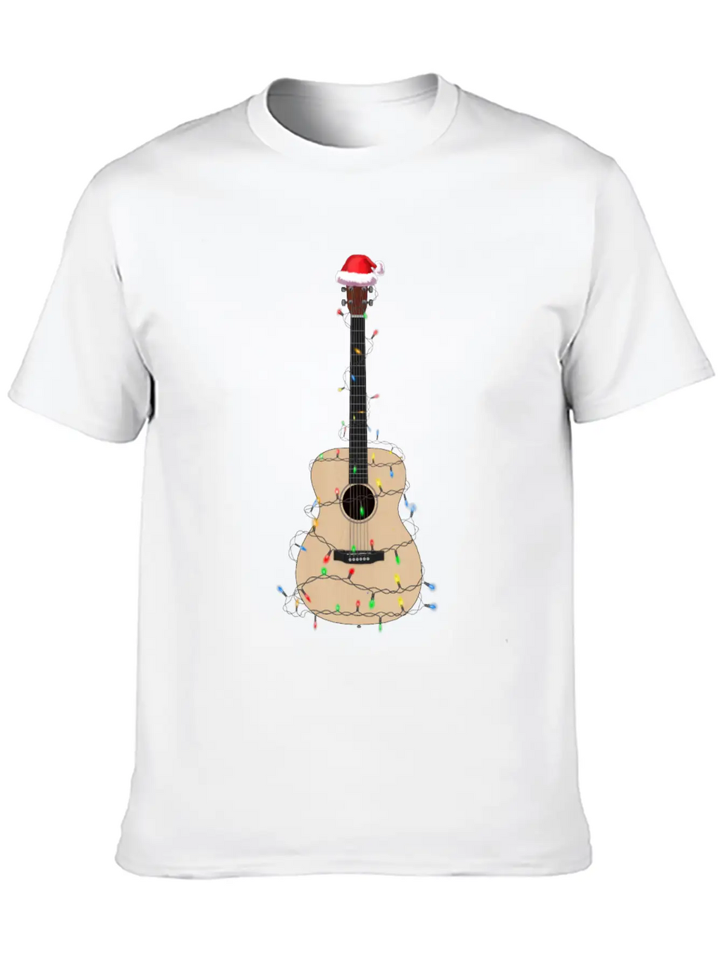 Christmas Guitar Player Xmas Musician Gift Idea Unisex Casual T-Shirt – Clean Design For Daily Comfort