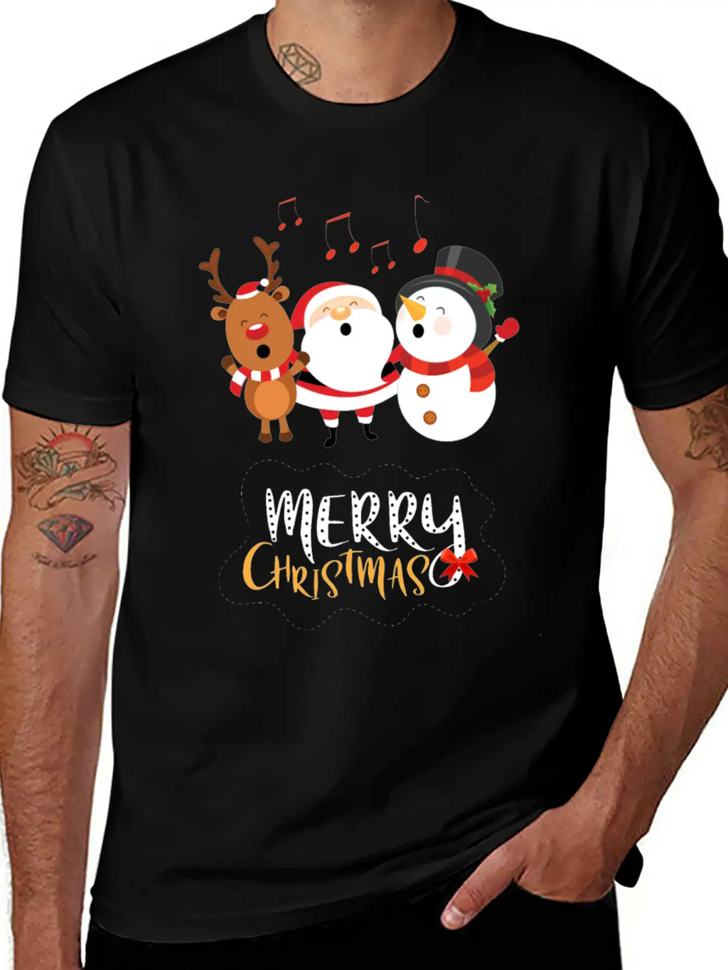 Christmas Happy Singers! Essential Cotton Tee For Daily Outfits – Unisex Style