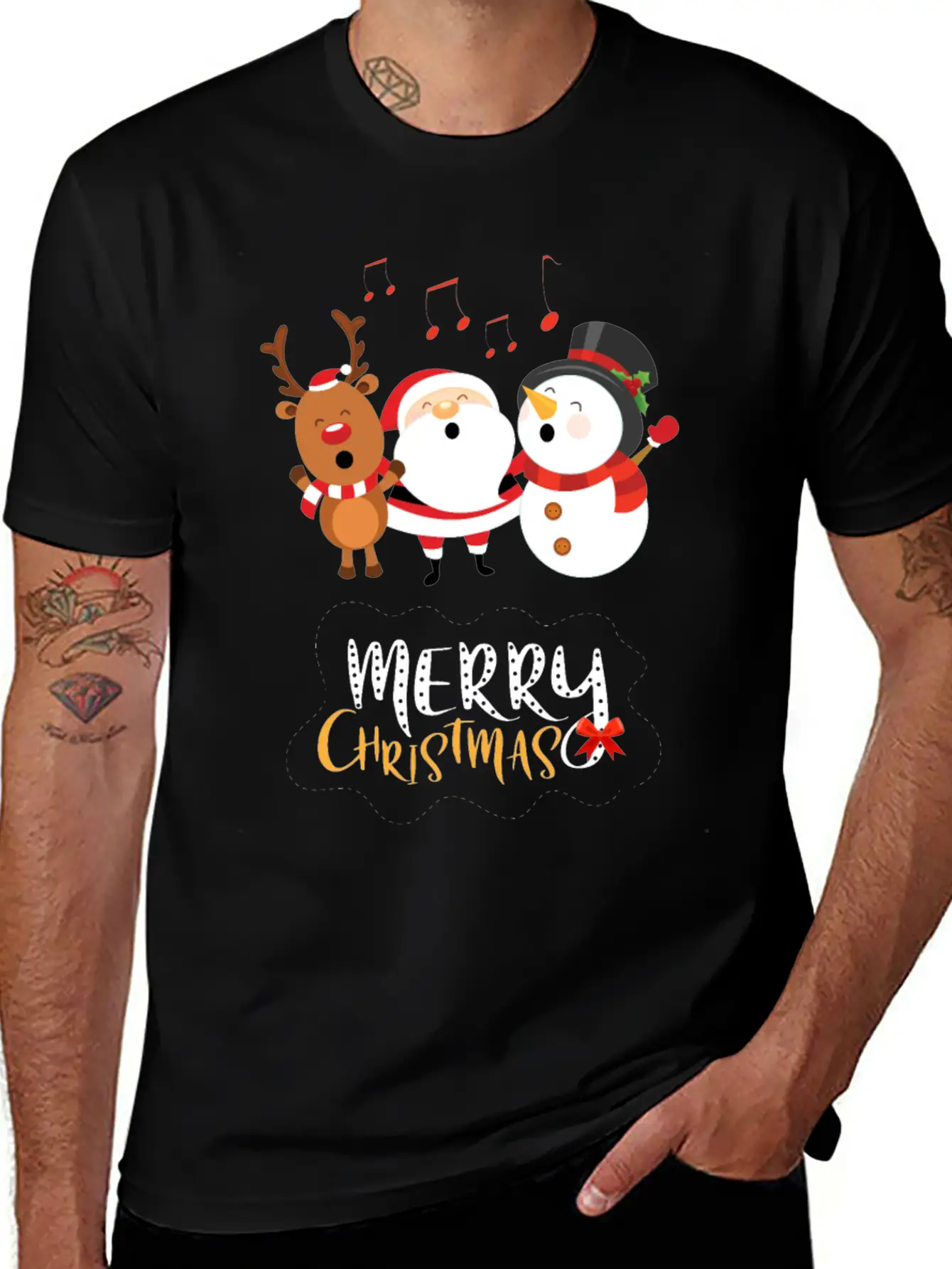 Christmas Happy Singers! Essential Cotton Tee For Daily Outfits – Unisex Style
