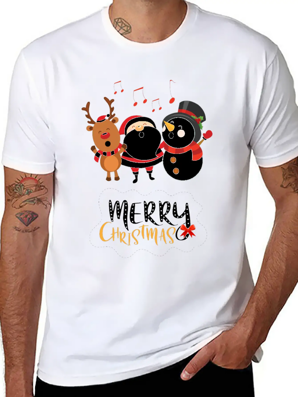 Christmas Happy Singers! Essential Cotton Tee For Daily Outfits – Unisex Style