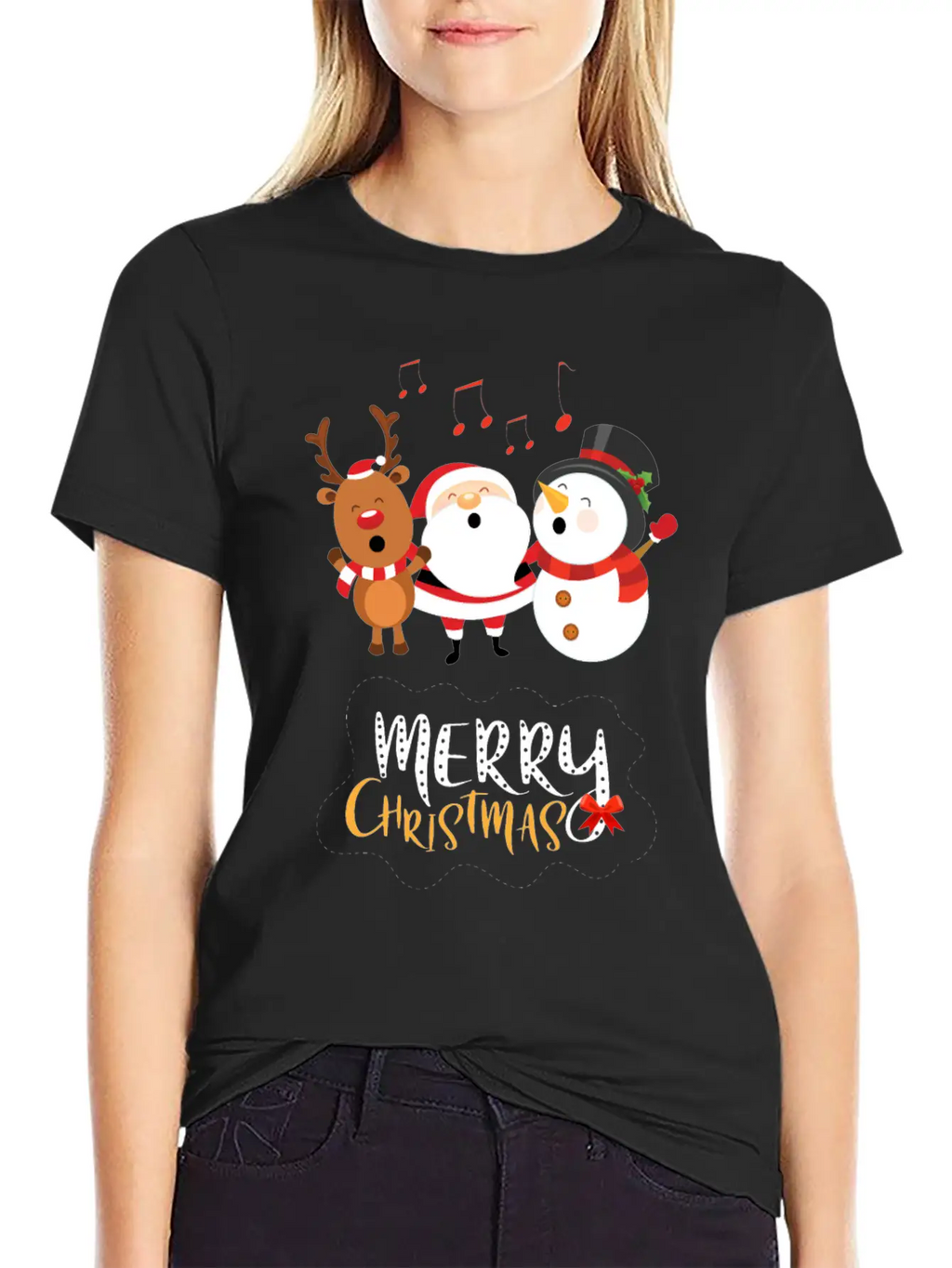 Christmas Happy Singers! Essential Cotton Tee For Daily Outfits – Unisex Style
