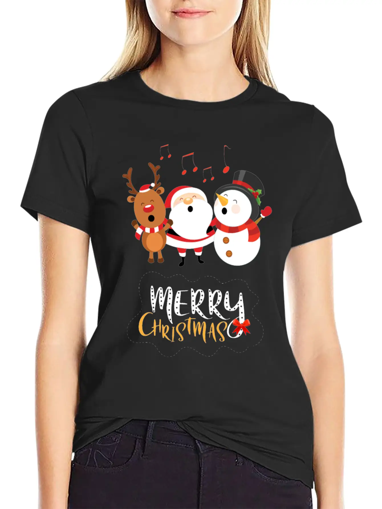 Christmas Happy Singers! Essential Cotton Tee For Daily Outfits – Unisex Style