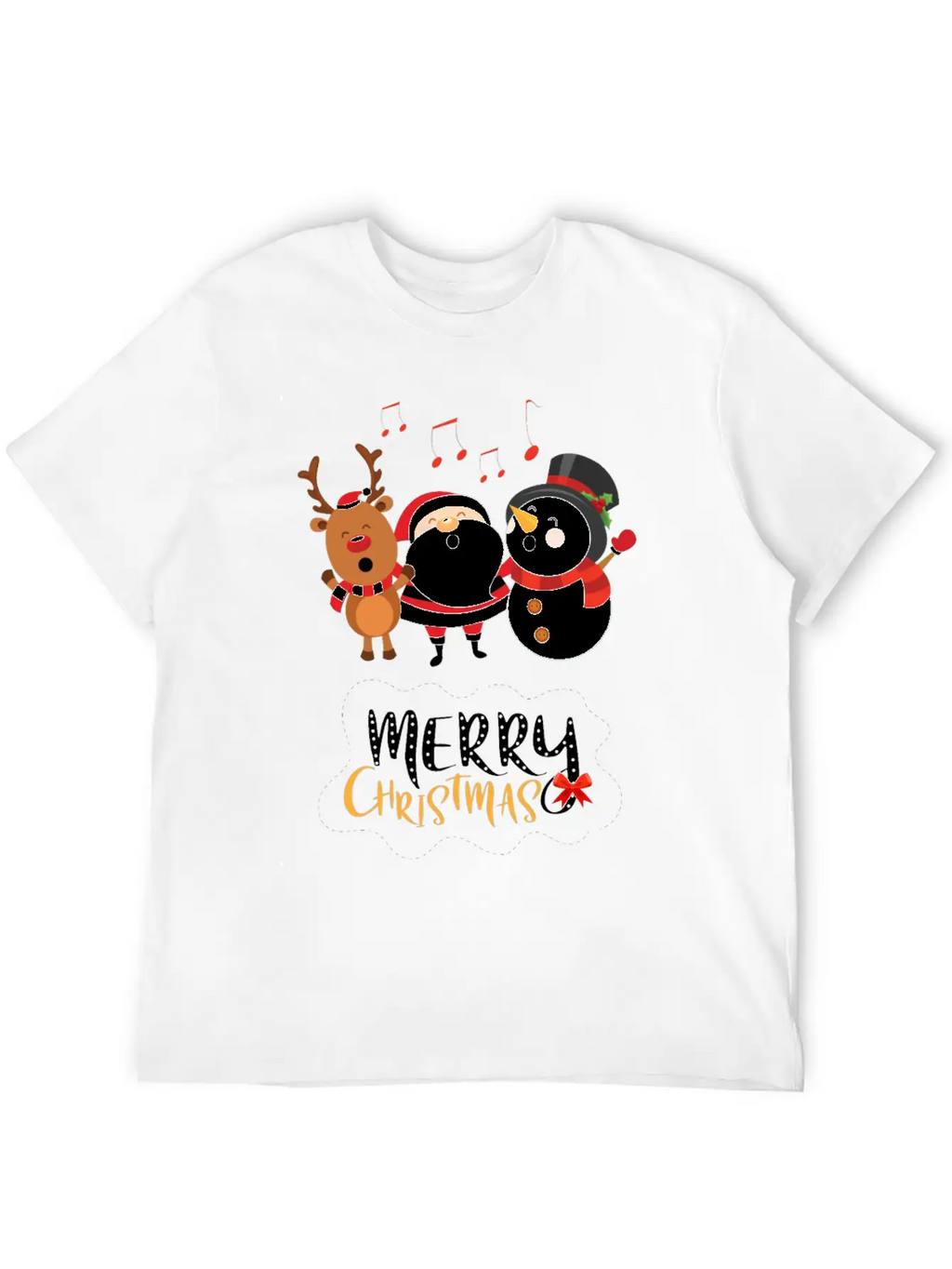 Christmas Happy Singers! Essential Cotton Tee For Daily Outfits – Unisex Style