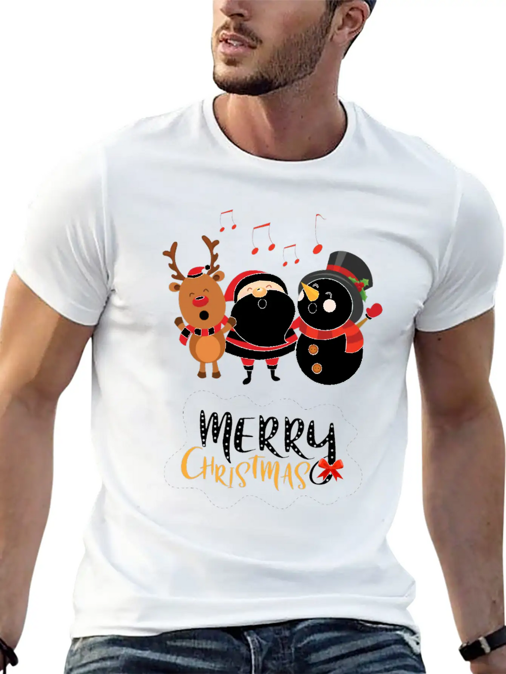 Christmas Happy Singers! Essential Cotton Tee For Daily Outfits – Unisex Style