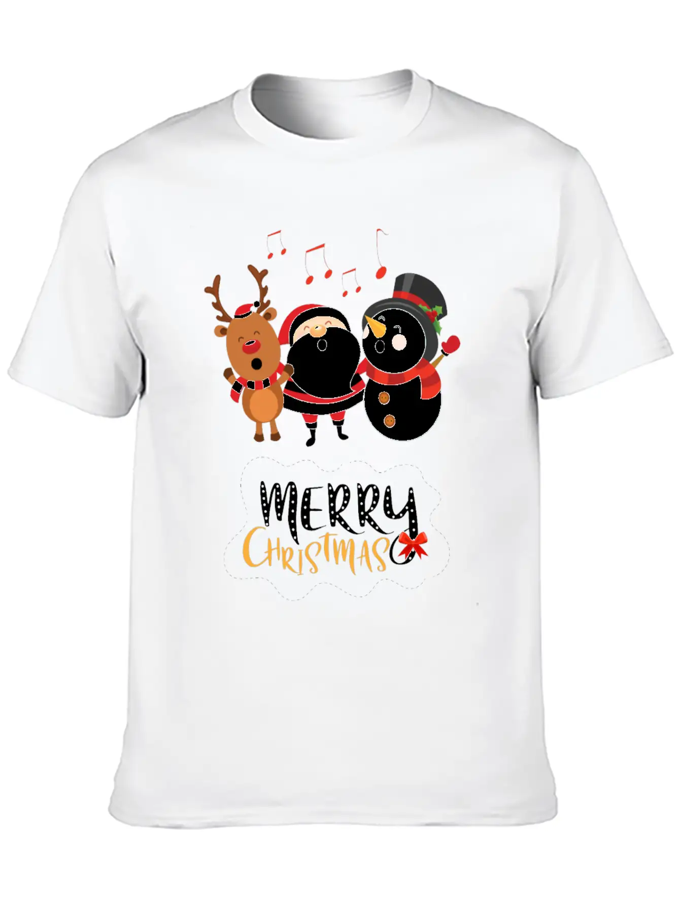 Christmas Happy Singers! Essential Cotton Tee For Daily Outfits – Unisex Style