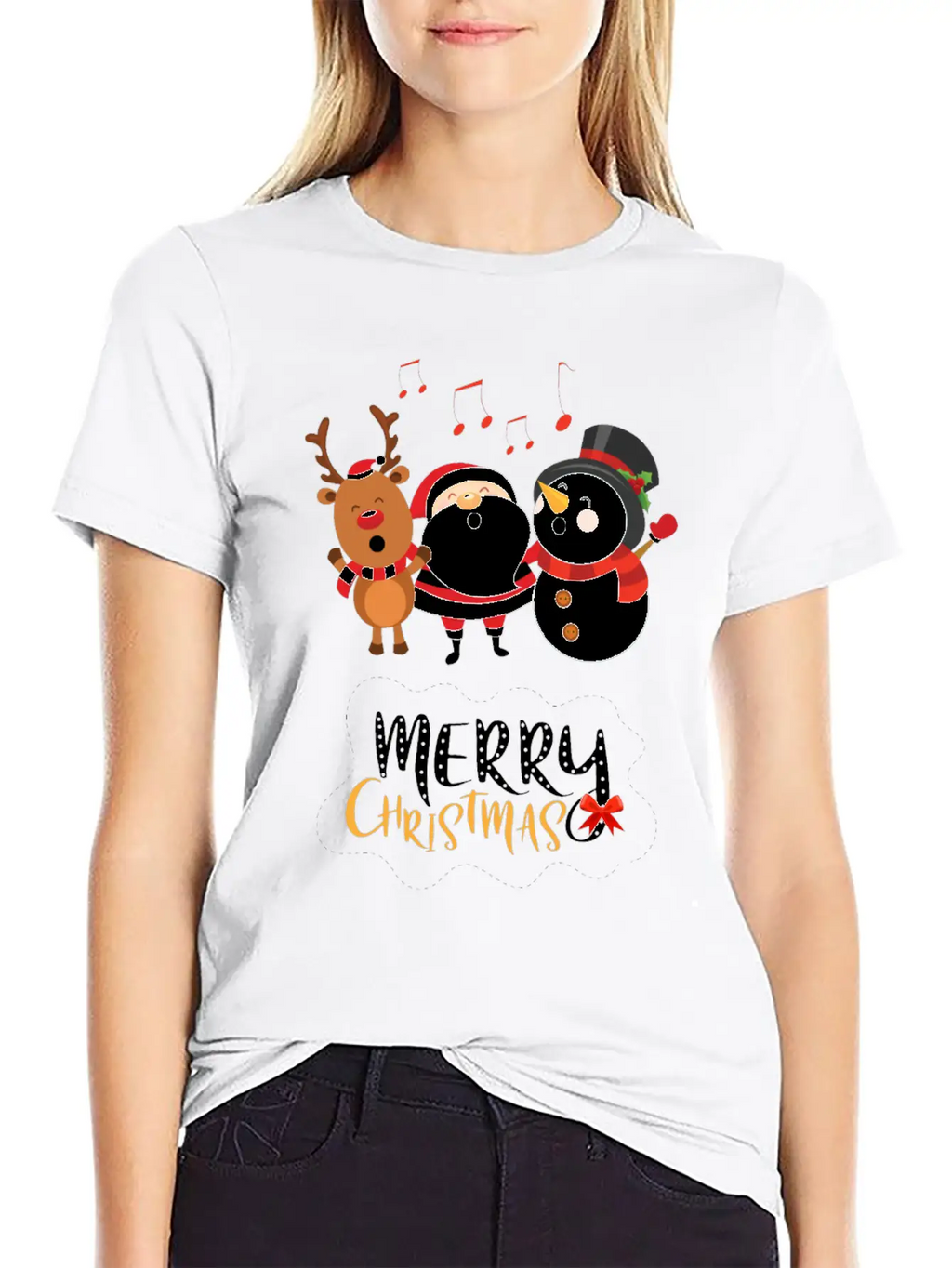 Christmas Happy Singers! Essential Cotton Tee For Daily Outfits – Unisex Style