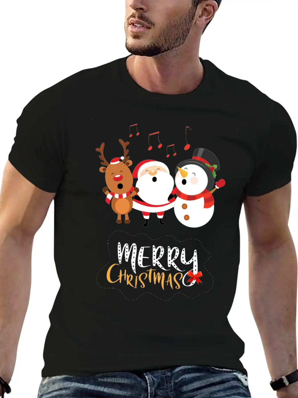 Christmas Happy Singers! Essential Cotton Tee For Daily Outfits – Unisex Style