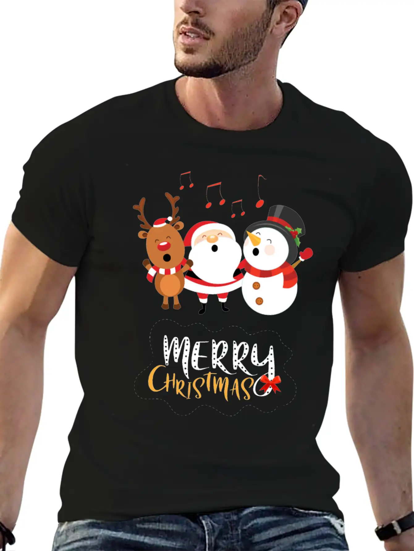 Christmas Happy Singers! Essential Cotton Tee For Daily Outfits – Unisex Style