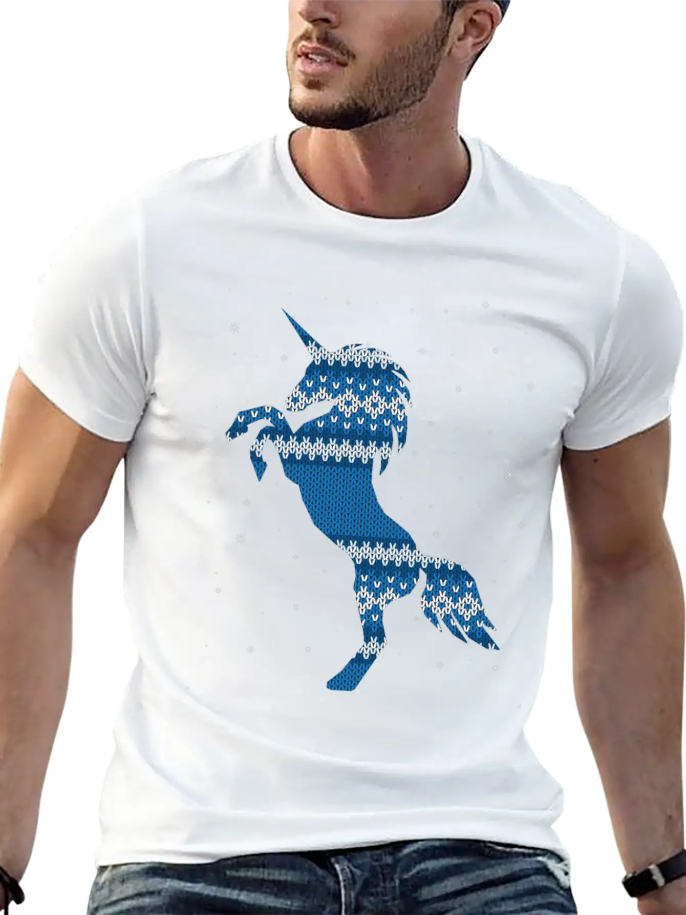 Christmas Horse Stylish Everyday T-Shirt – Unisex Basic Cotton Tee