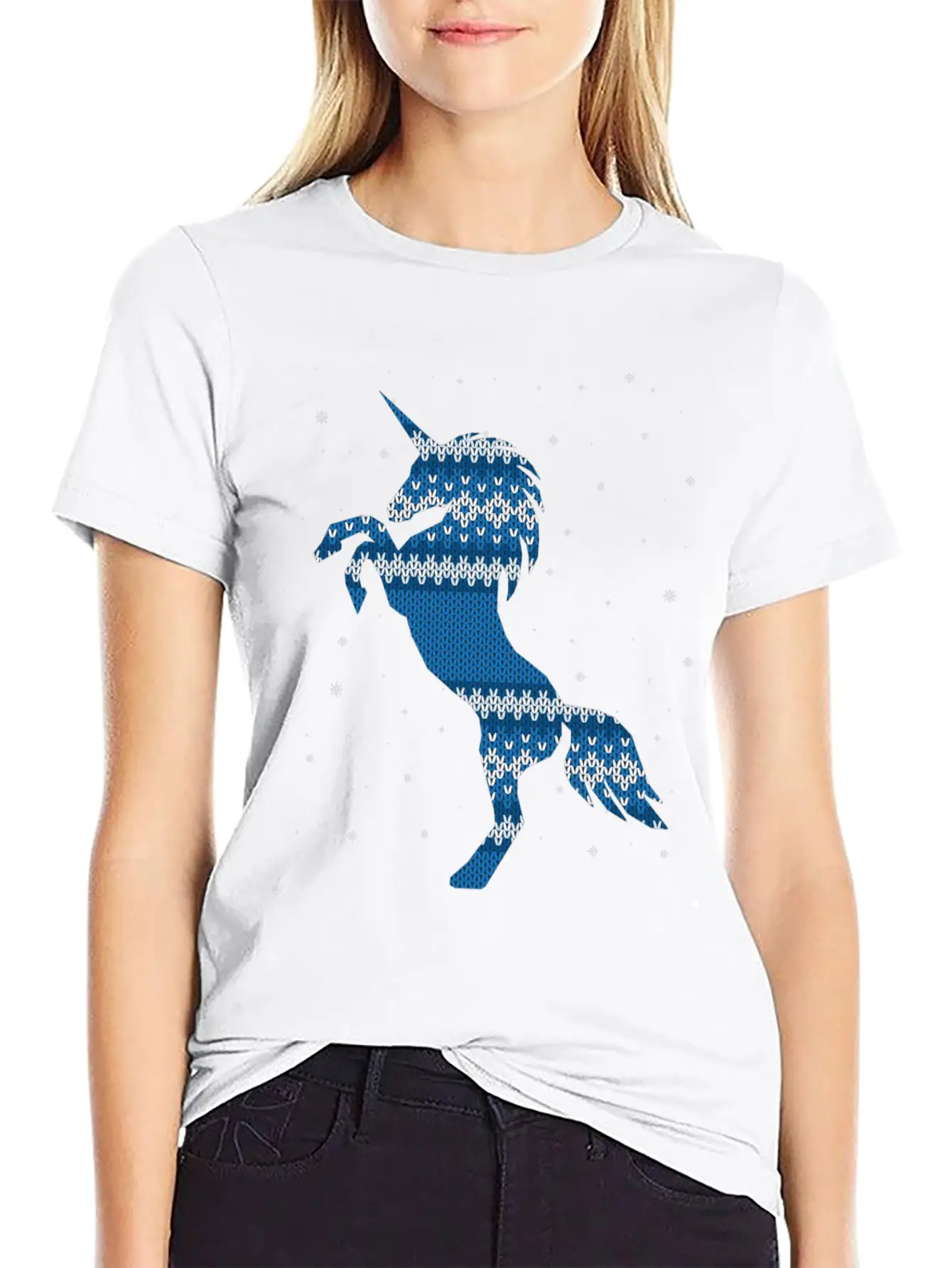Christmas Horse Stylish Everyday T-Shirt – Unisex Basic Cotton Tee