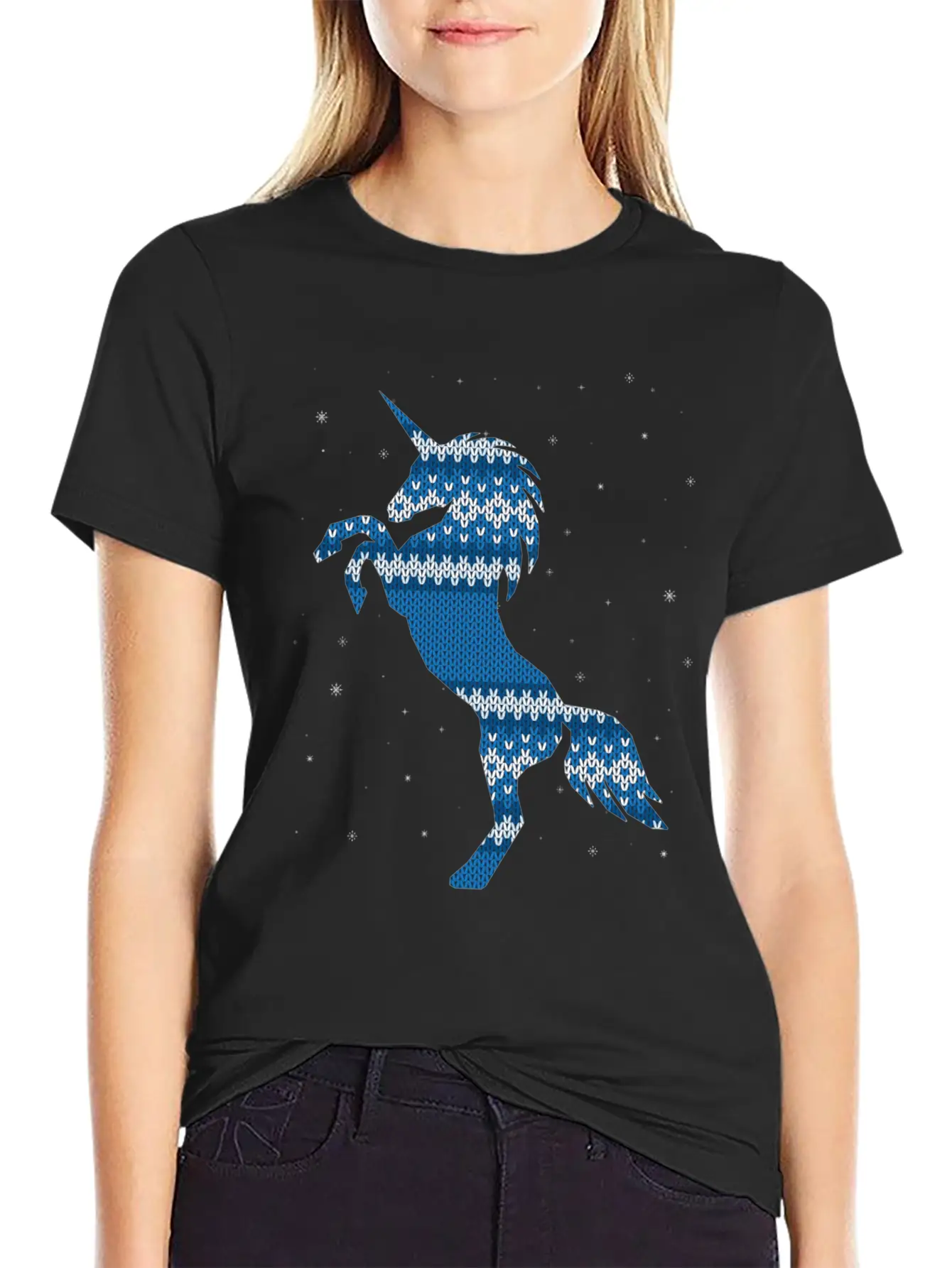 Christmas Horse Stylish Everyday T-Shirt – Unisex Basic Cotton Tee