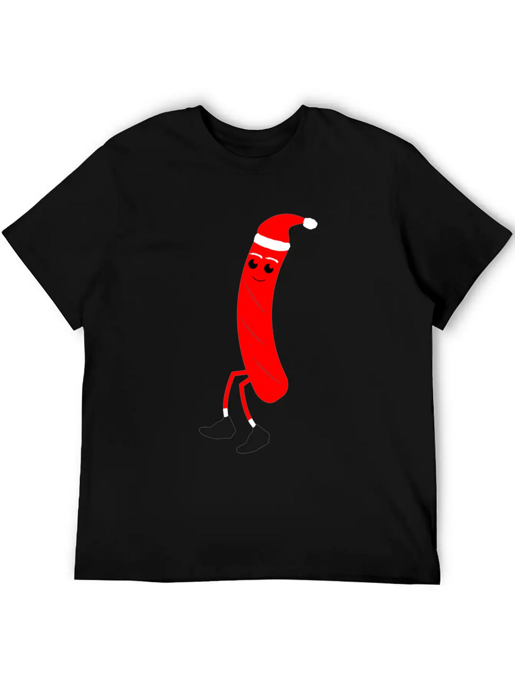 Christmas Hotdog Christmas Santa Food Dinner Unisex Casual T-Shirt – Clean Design For Daily Comfort