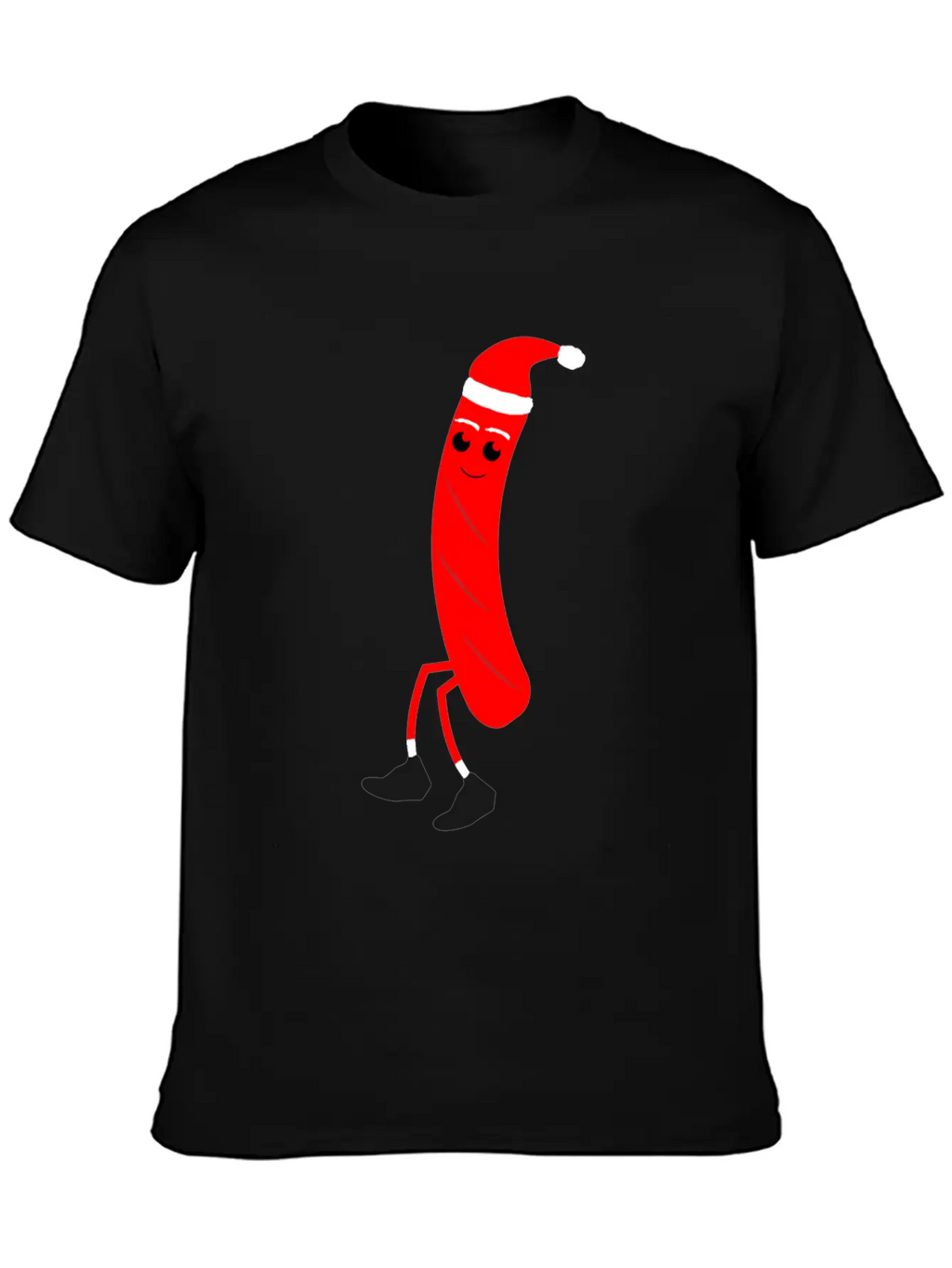Christmas Hotdog Christmas Santa Food Dinner Unisex Casual T-Shirt – Clean Design For Daily Comfort