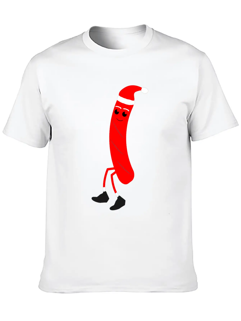 Christmas Hotdog Christmas Santa Food Dinner Unisex Casual T-Shirt – Clean Design For Daily Comfort