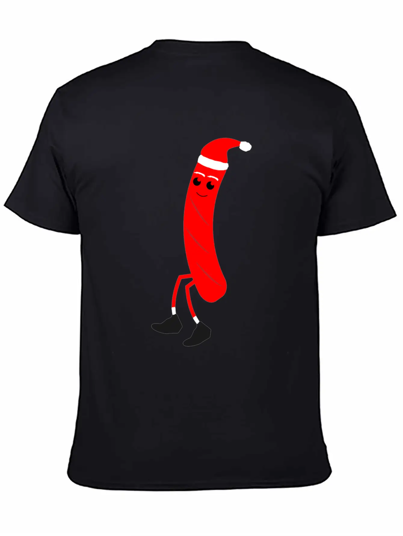 Christmas Hotdog Christmas Santa Food Dinner Unisex Casual T-Shirt – Clean Design For Daily Comfort
