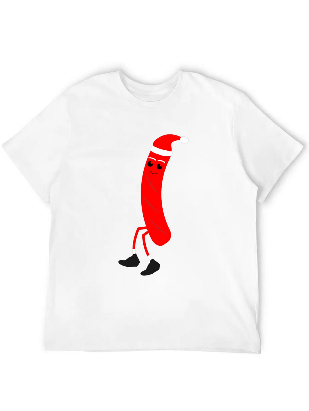 Christmas Hotdog Christmas Santa Food Dinner Unisex Casual T-Shirt – Clean Design For Daily Comfort