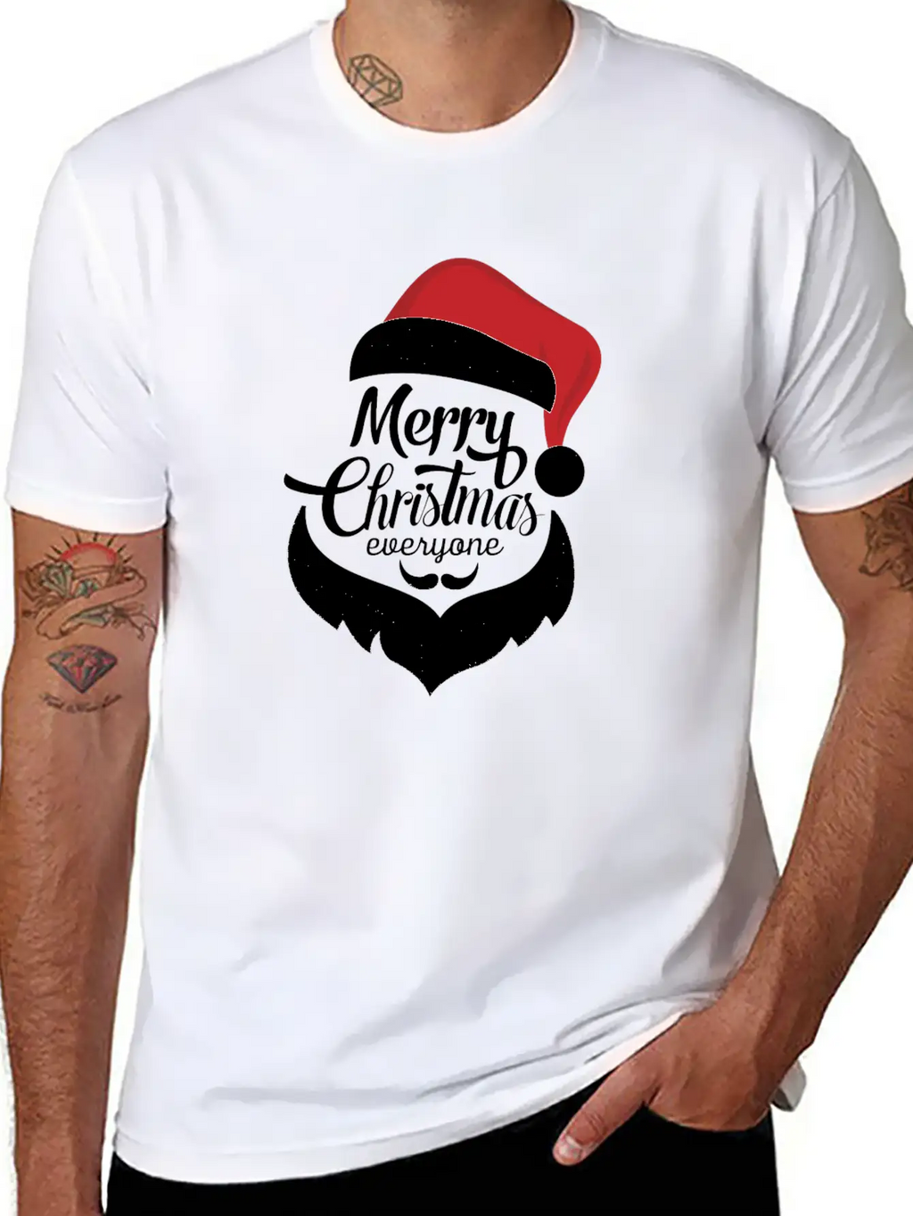 Christmas_santacruz Spl Unisex Casual T-Shirt – Clean Design For Daily Comfort