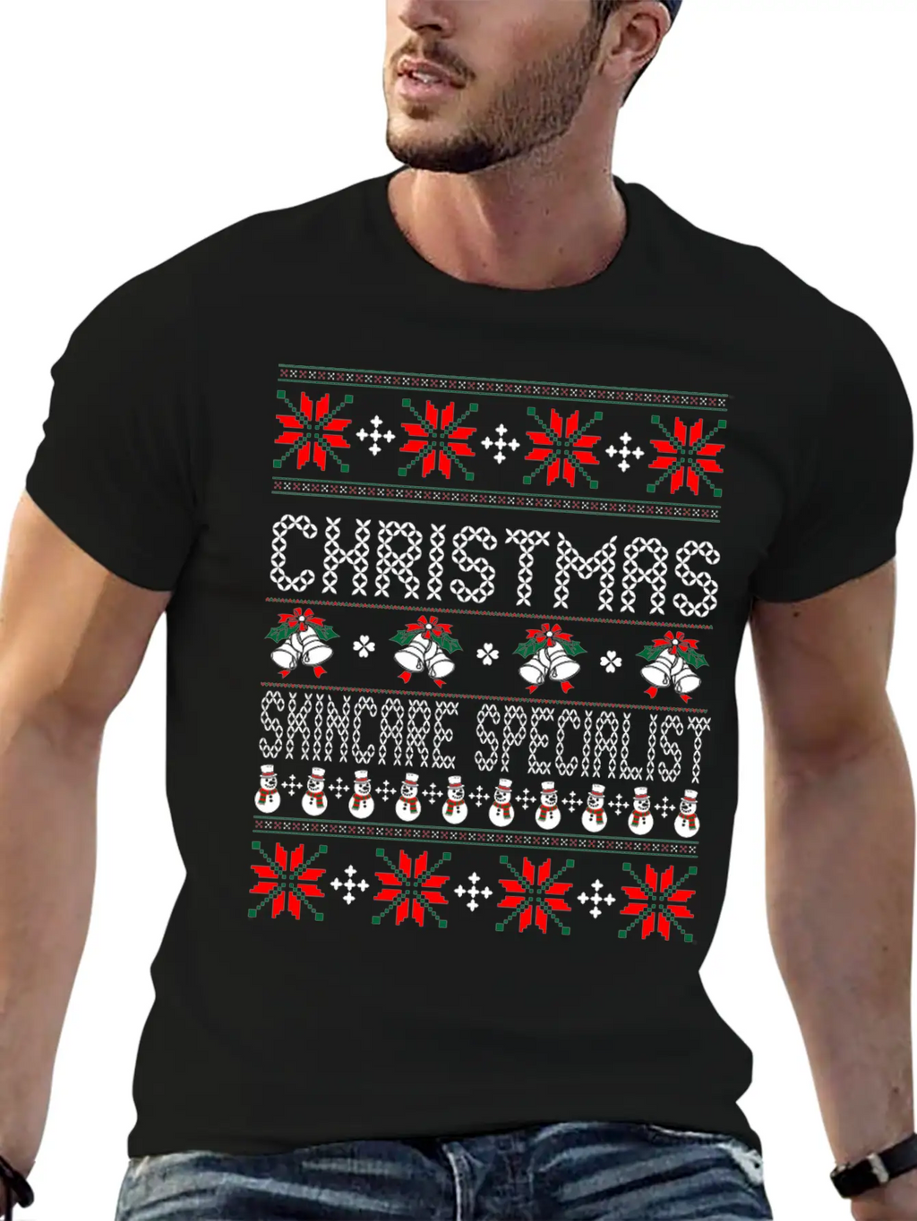 Christmas_skincare_specialist Unisex Casual T-Shirt – Clean Design For Daily Comfort