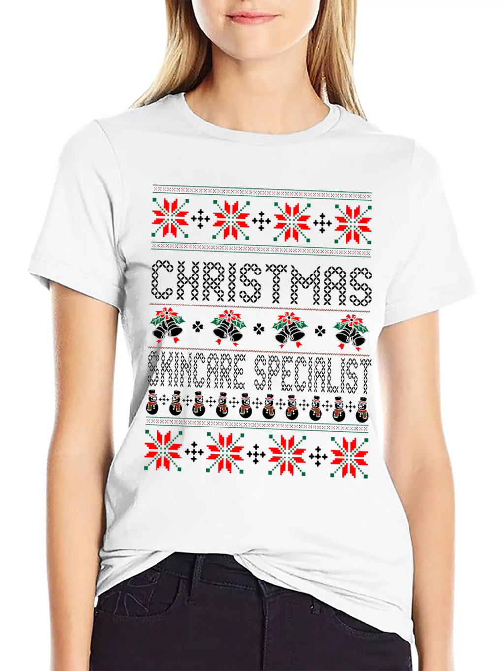 Christmas_skincare_specialist Unisex Casual T-Shirt – Clean Design For Daily Comfort
