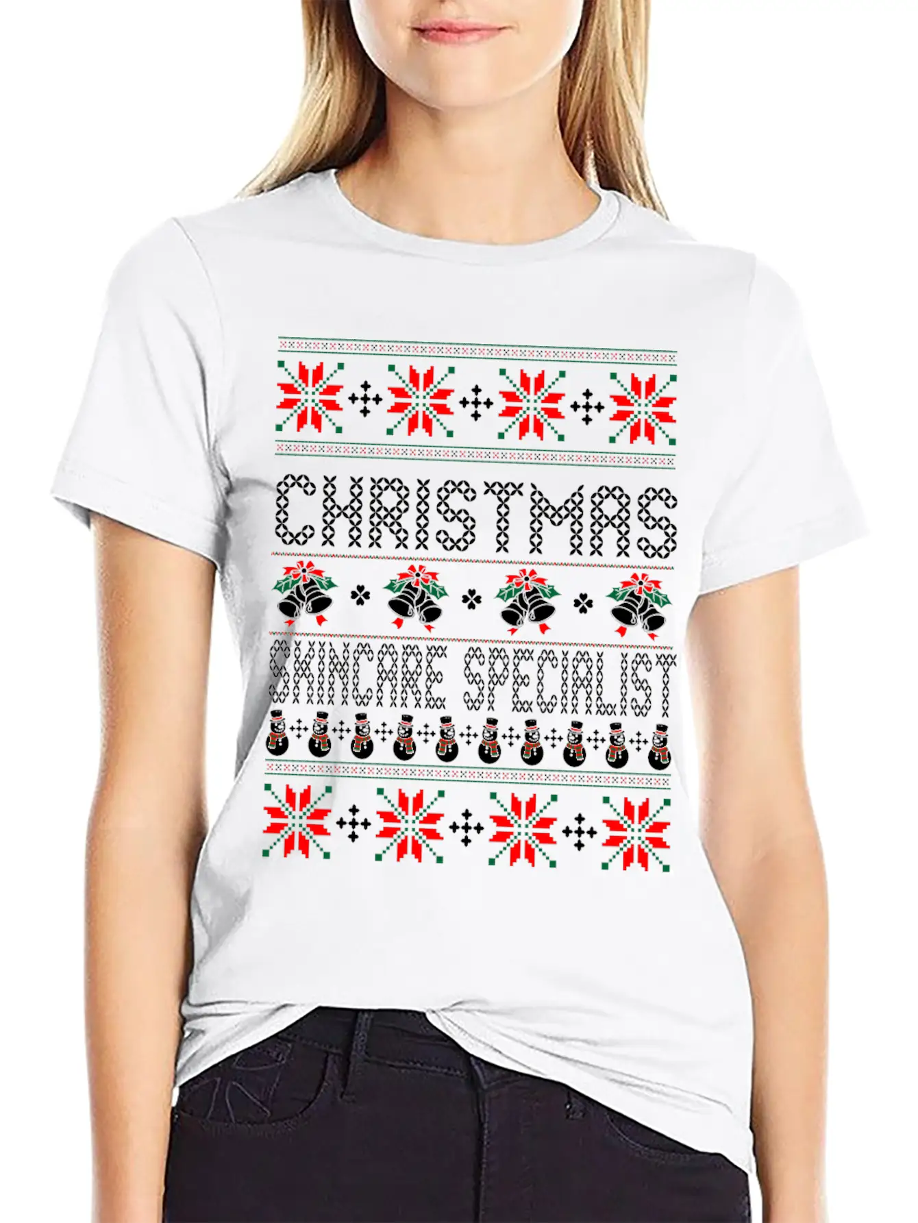 Christmas_skincare_specialist Unisex Casual T-Shirt – Clean Design For Daily Comfort