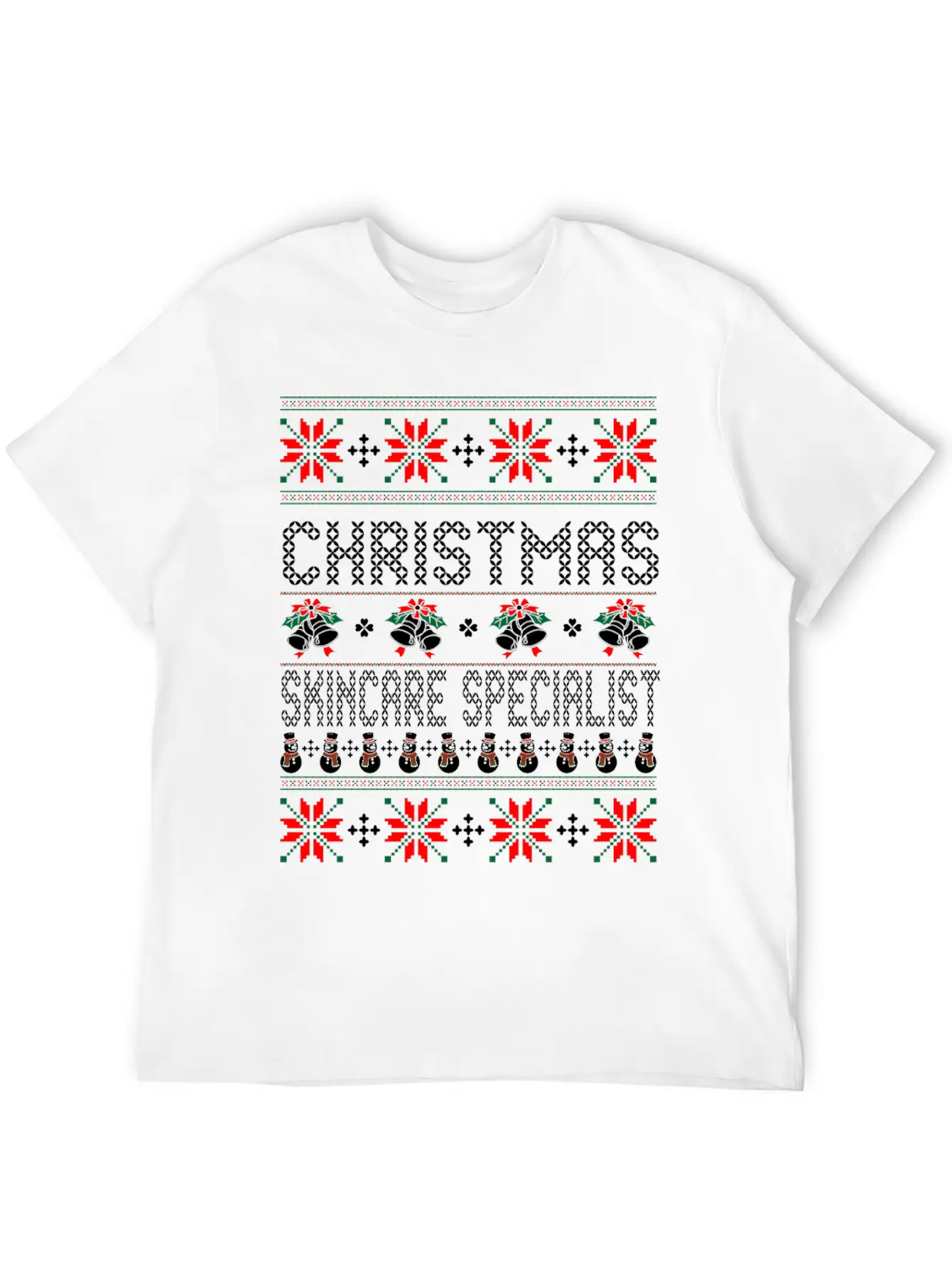 Christmas_skincare_specialist Unisex Casual T-Shirt – Clean Design For Daily Comfort
