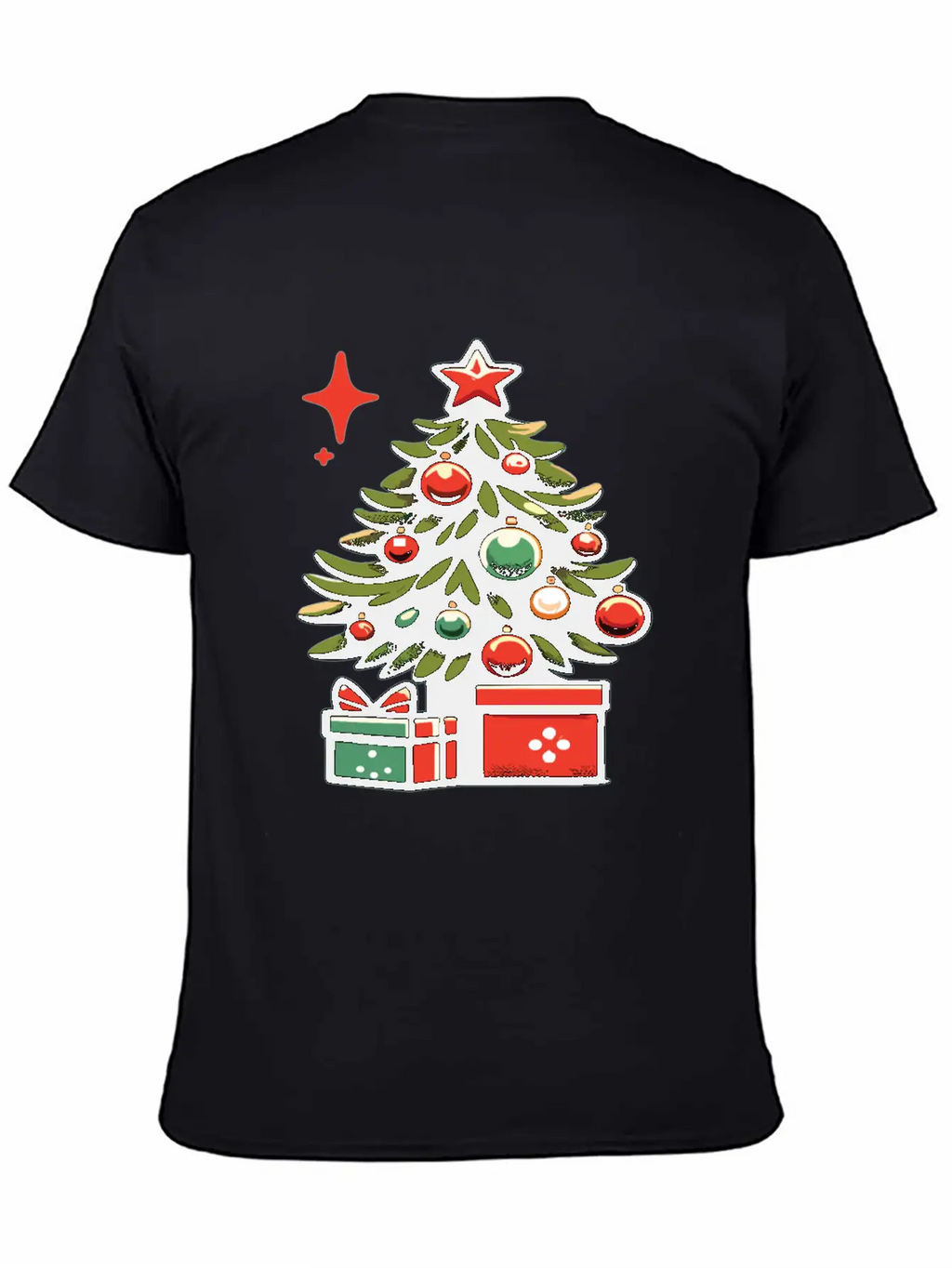 Christmas Tree Fir Tree Christmas Tree Casual Graphic T-Shirt – Simple And Comfortable Daily Wear