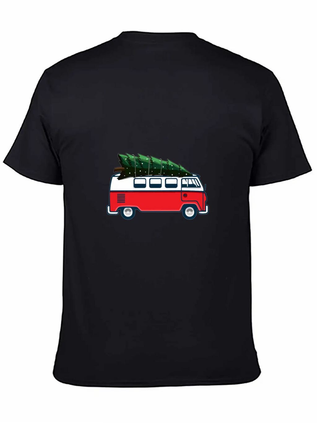 Christmas Tree On Car Van Xmas Ugly Sweater Pullov Casual Graphic T-Shirt – Simple And Comfortable Daily Wear