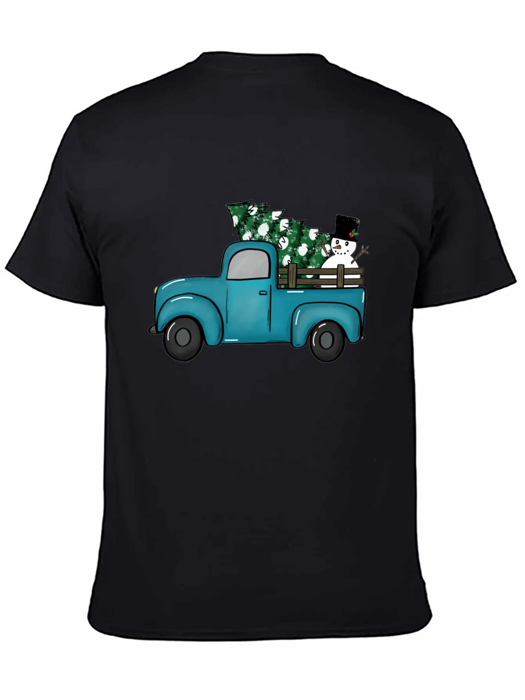 Christmas Truck Unisex Casual T-Shirt – Clean Design For Daily Comfort