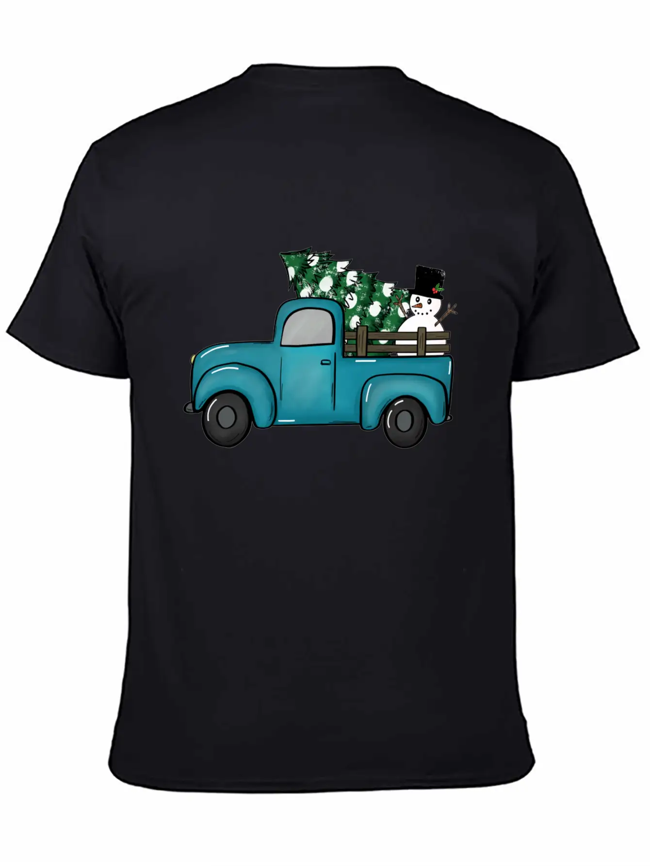 Christmas Truck Unisex Casual T-Shirt – Clean Design For Daily Comfort