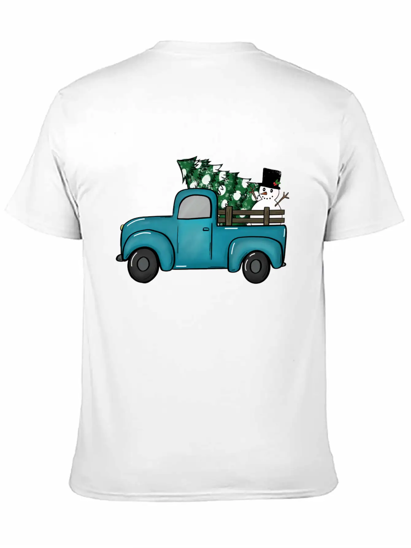 Christmas Truck Unisex Casual T-Shirt – Clean Design For Daily Comfort