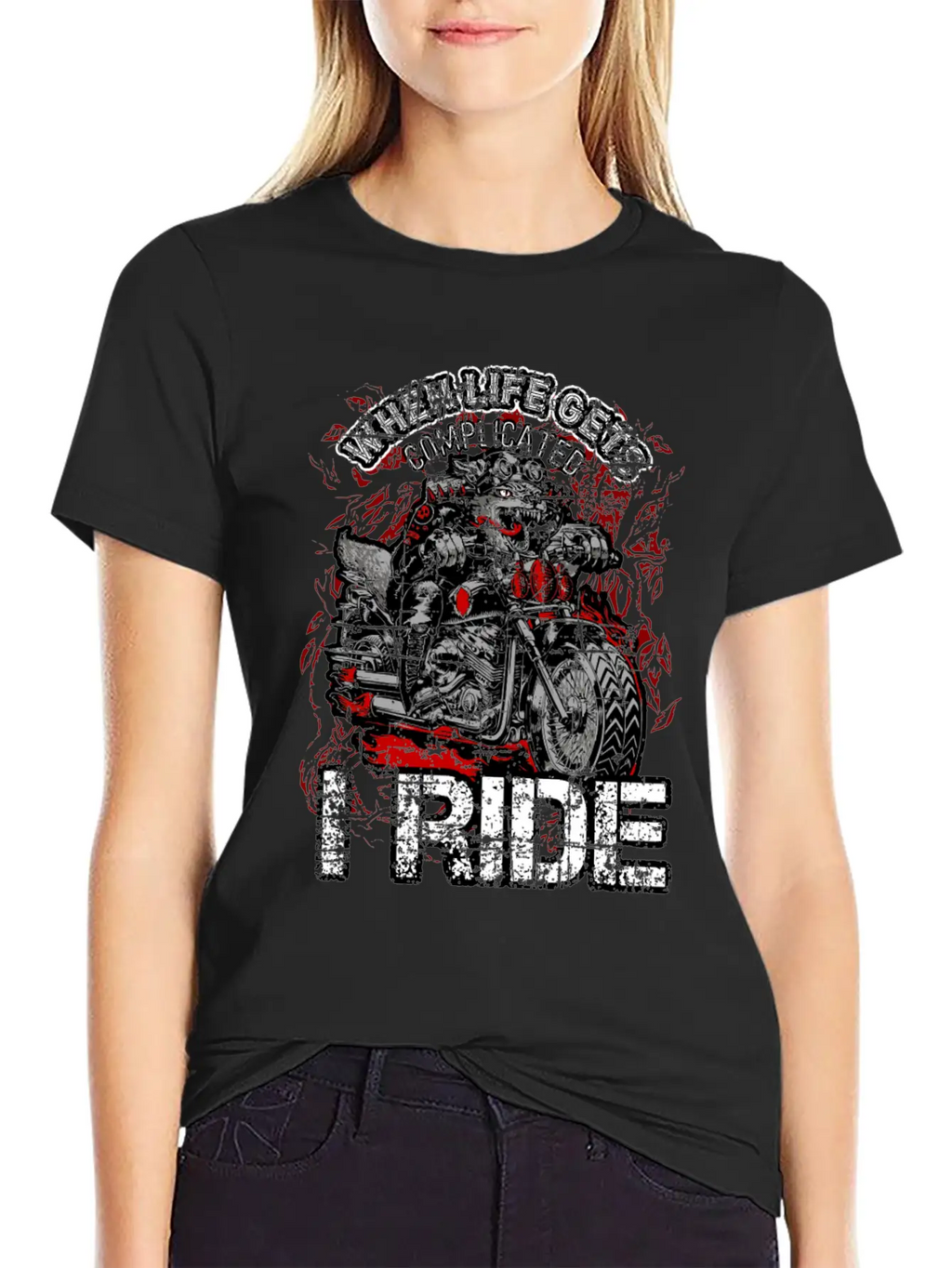 Chrome Bikers Bike Chopper Motorcycle Gift Dog Unisex Casual T-Shirt – Clean Design For Daily Comfort