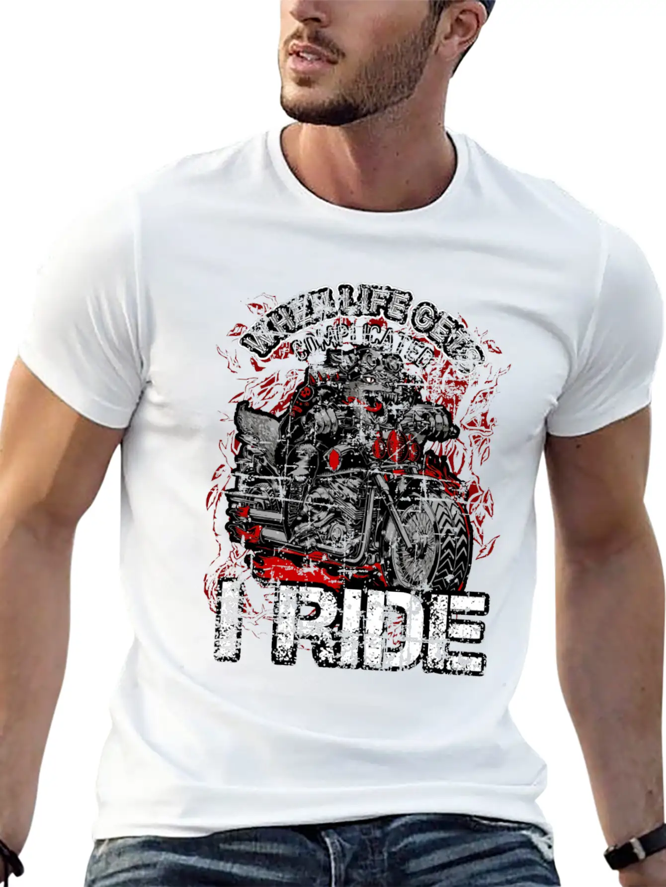 Chrome Bikers Bike Chopper Motorcycle Gift Dog Unisex Casual T-Shirt – Clean Design For Daily Comfort