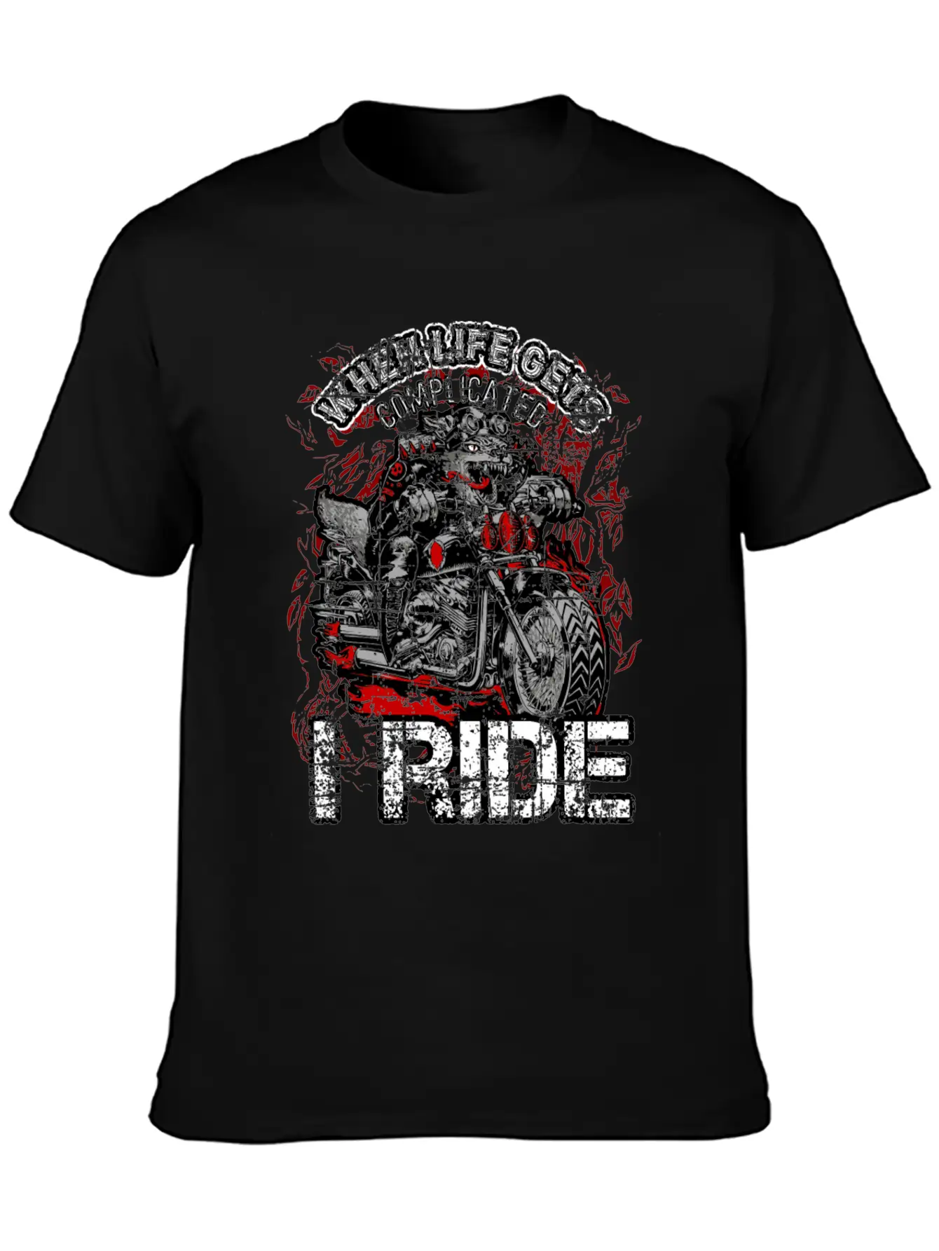 Chrome Bikers Bike Chopper Motorcycle Gift Dog Unisex Casual T-Shirt – Clean Design For Daily Comfort