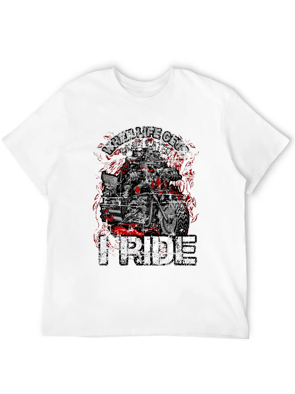 Chrome Bikers Bike Chopper Motorcycle Gift Dog Unisex Casual T-Shirt – Clean Design For Daily Comfort