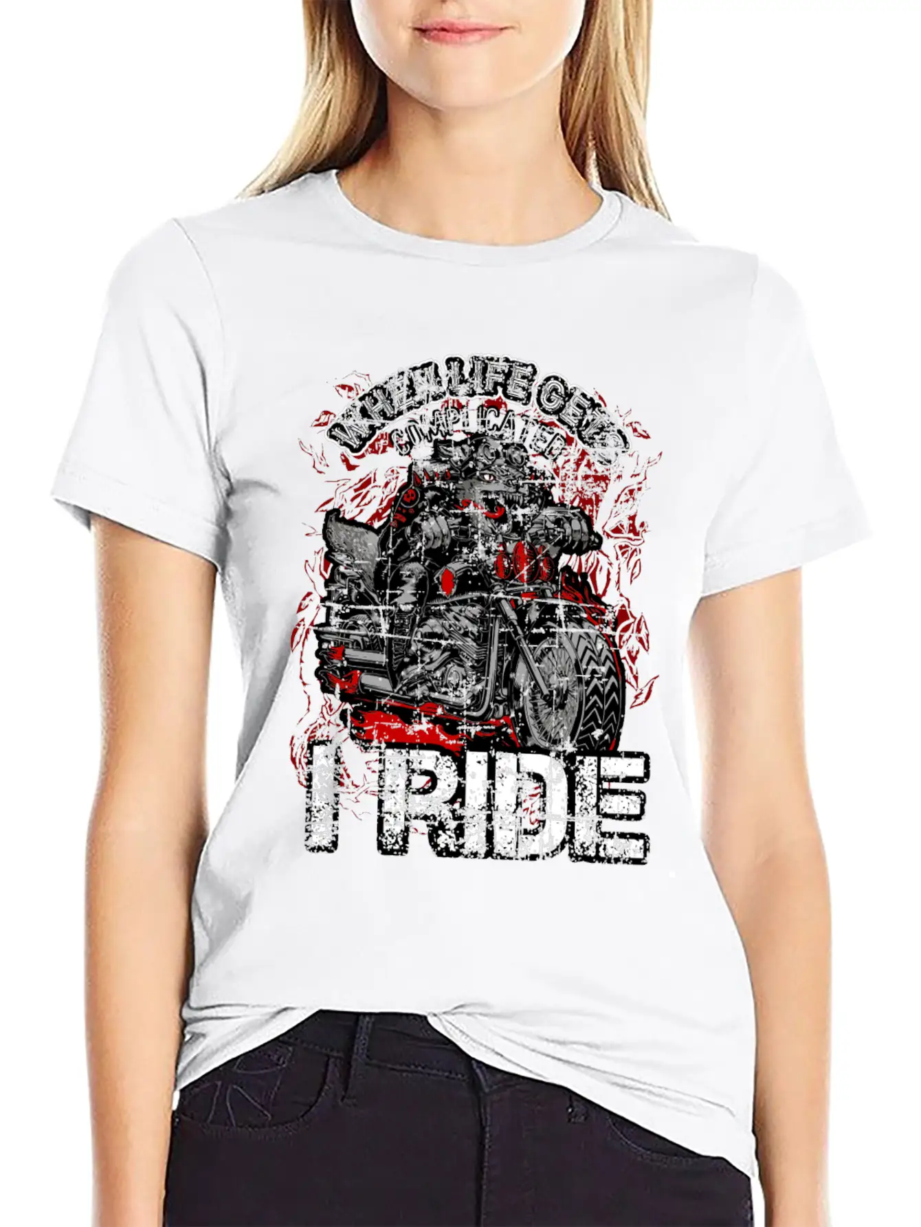 Chrome Bikers Bike Chopper Motorcycle Gift Dog Unisex Casual T-Shirt – Clean Design For Daily Comfort