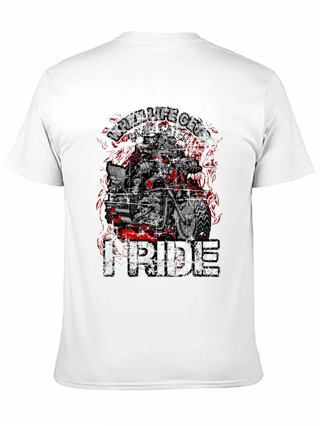 Chrome Bikers Bike Chopper Motorcycle Gift Dog Unisex Casual T-Shirt – Clean Design For Daily Comfort