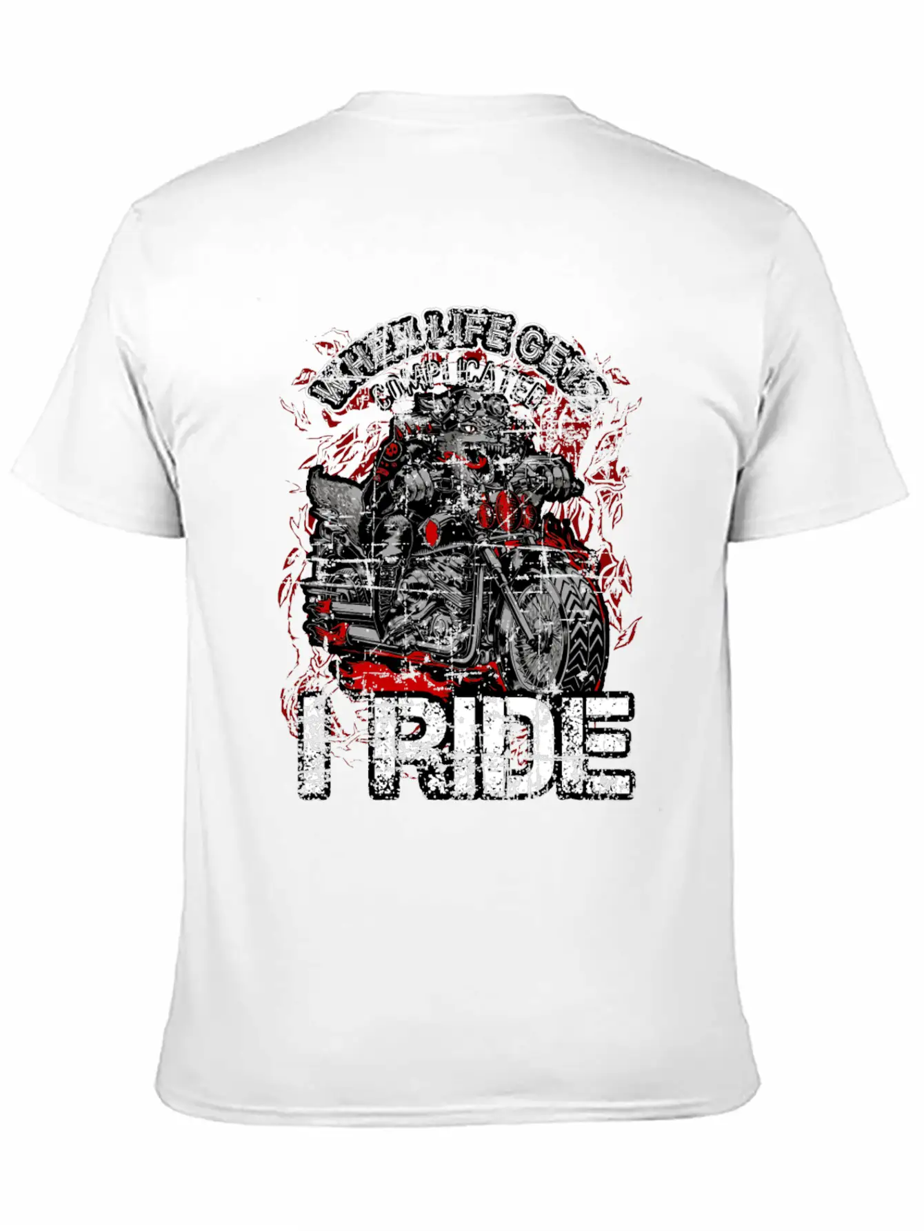 Chrome Bikers Bike Chopper Motorcycle Gift Dog Unisex Casual T-Shirt – Clean Design For Daily Comfort