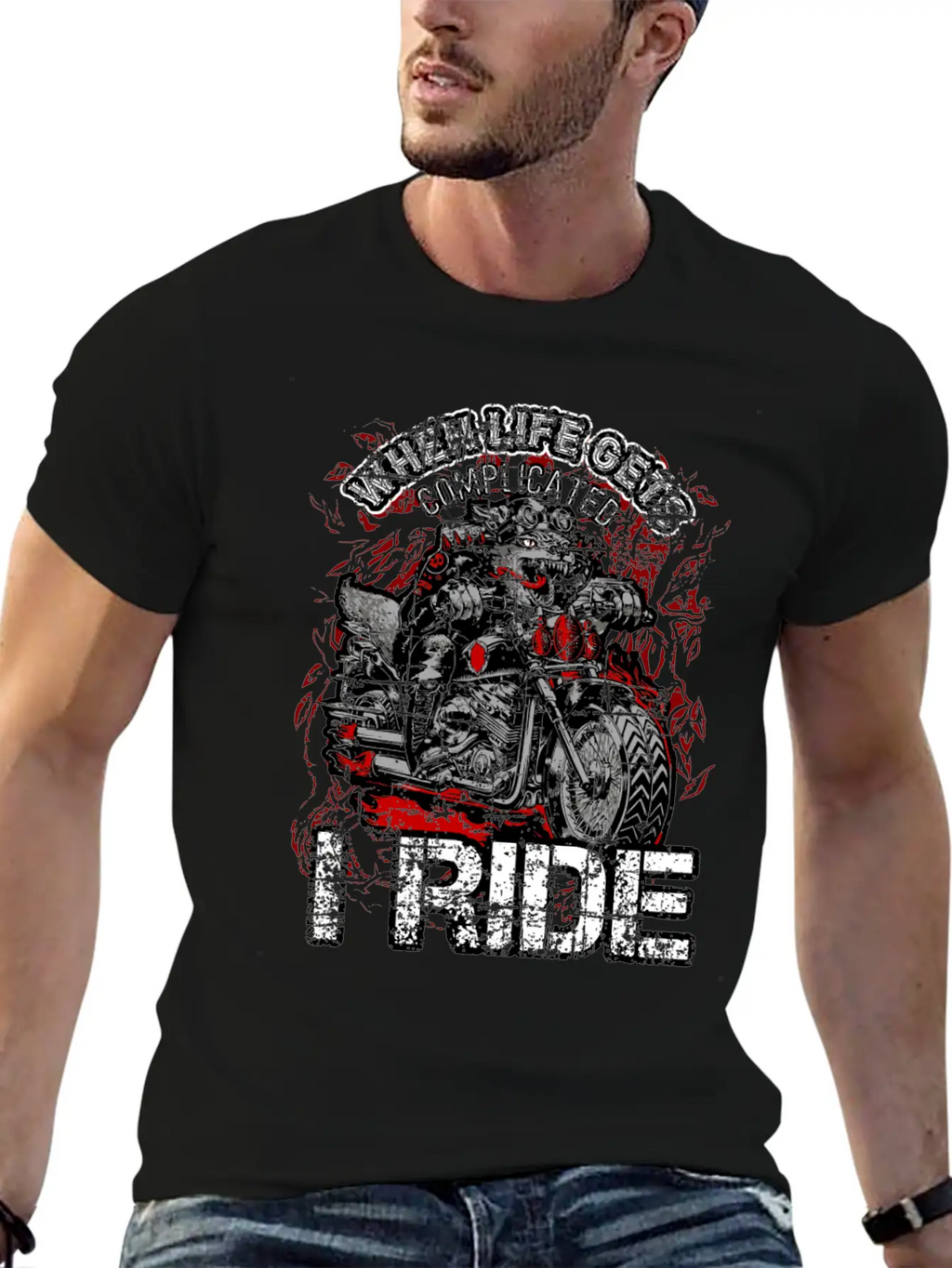 Chrome Bikers Bike Chopper Motorcycle Gift Dog Unisex Casual T-Shirt – Clean Design For Daily Comfort