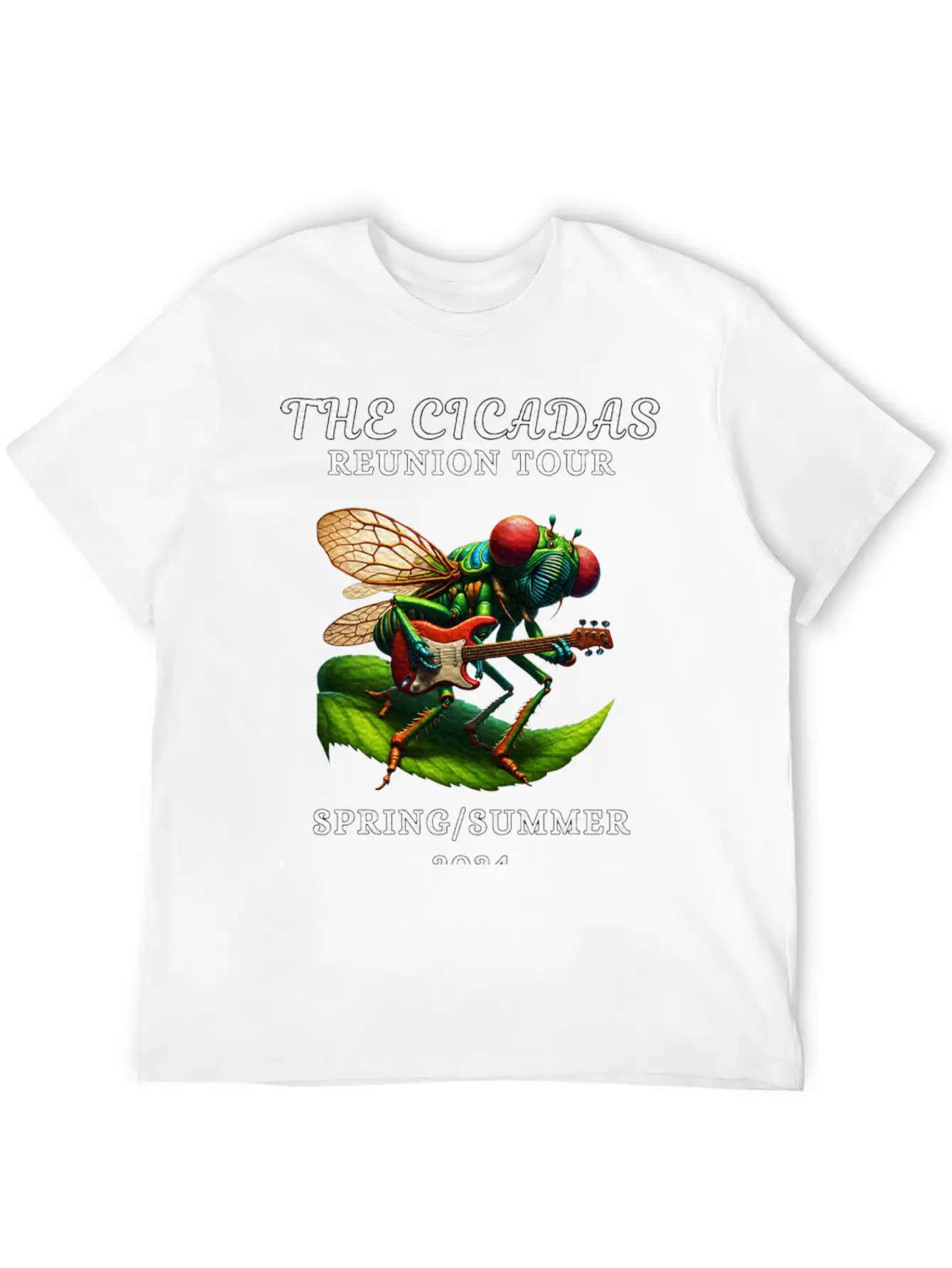 Cicadas Reunion Tour Spring Summer 2024 Breathable Graphic T-Shirt – Perfect For Casual Days