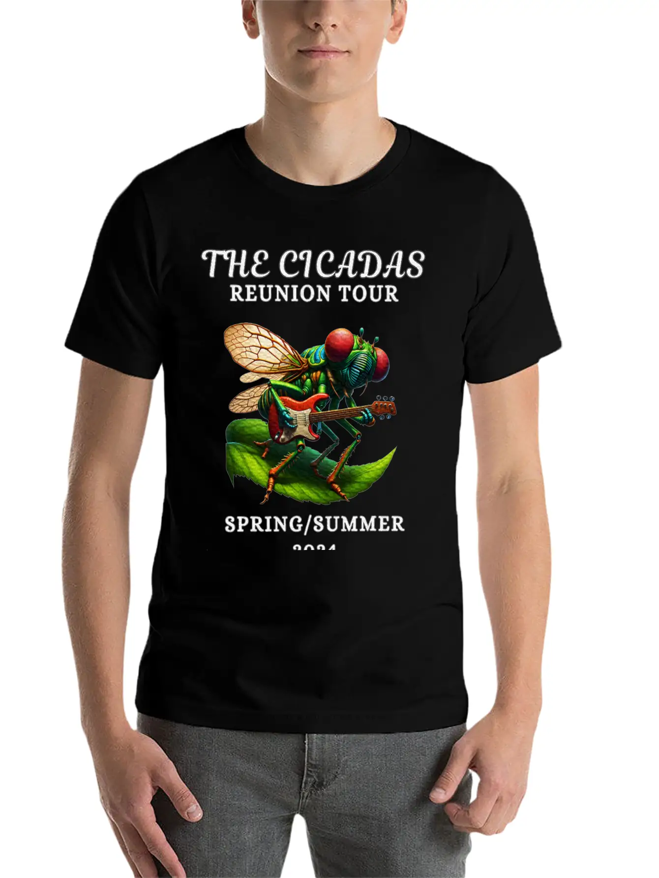 Cicadas Reunion Tour Spring Summer 2024 Breathable Graphic T-Shirt – Perfect For Casual Days
