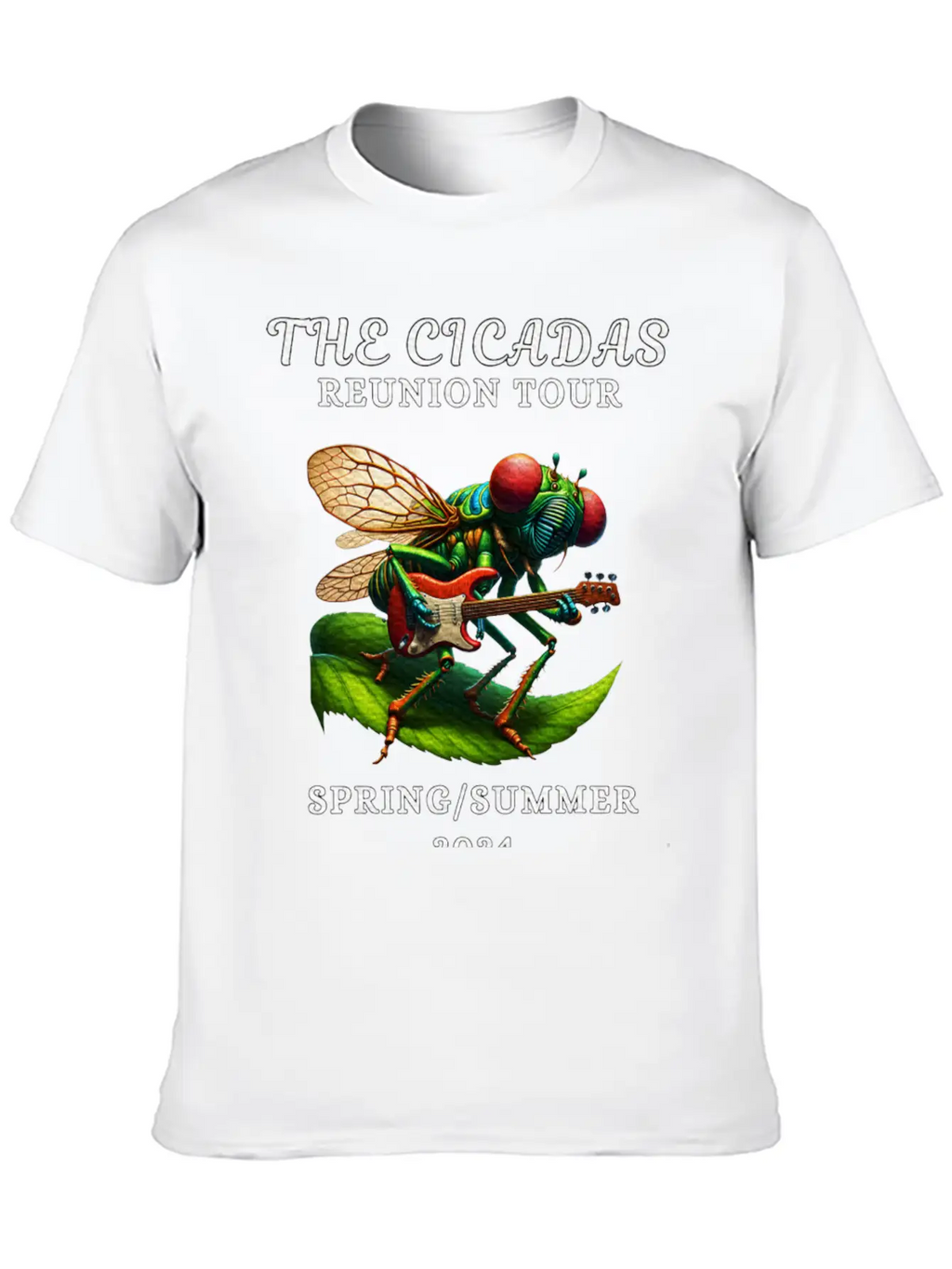 Cicadas Reunion Tour Spring Summer 2024 Breathable Graphic T-Shirt – Perfect For Casual Days