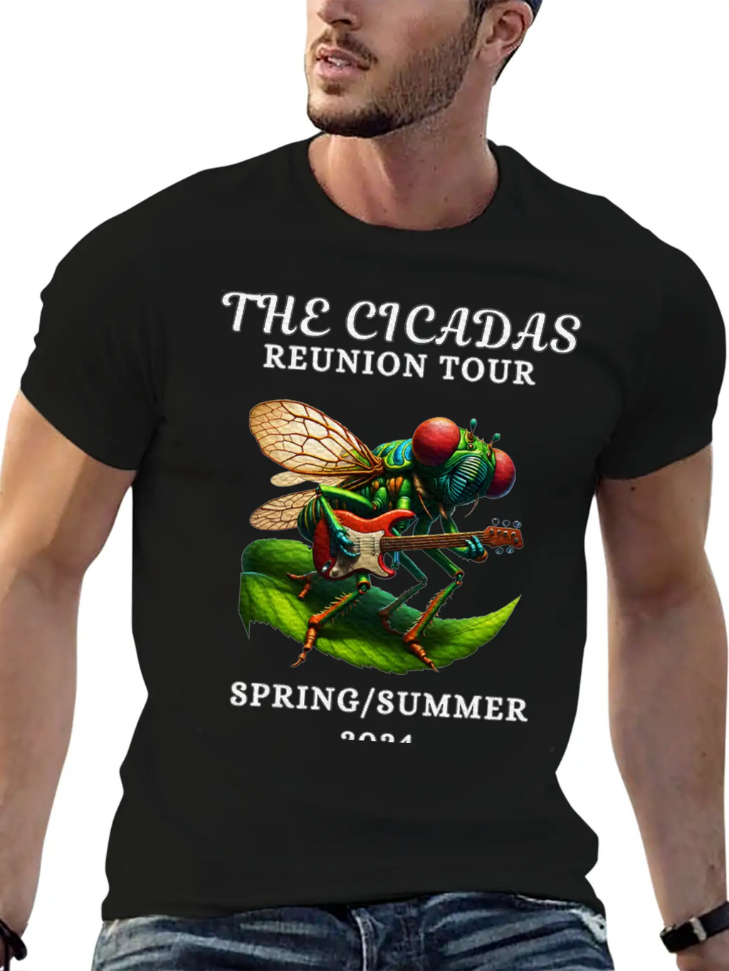 Cicadas Reunion Tour Spring Summer 2024 Breathable Graphic T-Shirt – Perfect For Casual Days