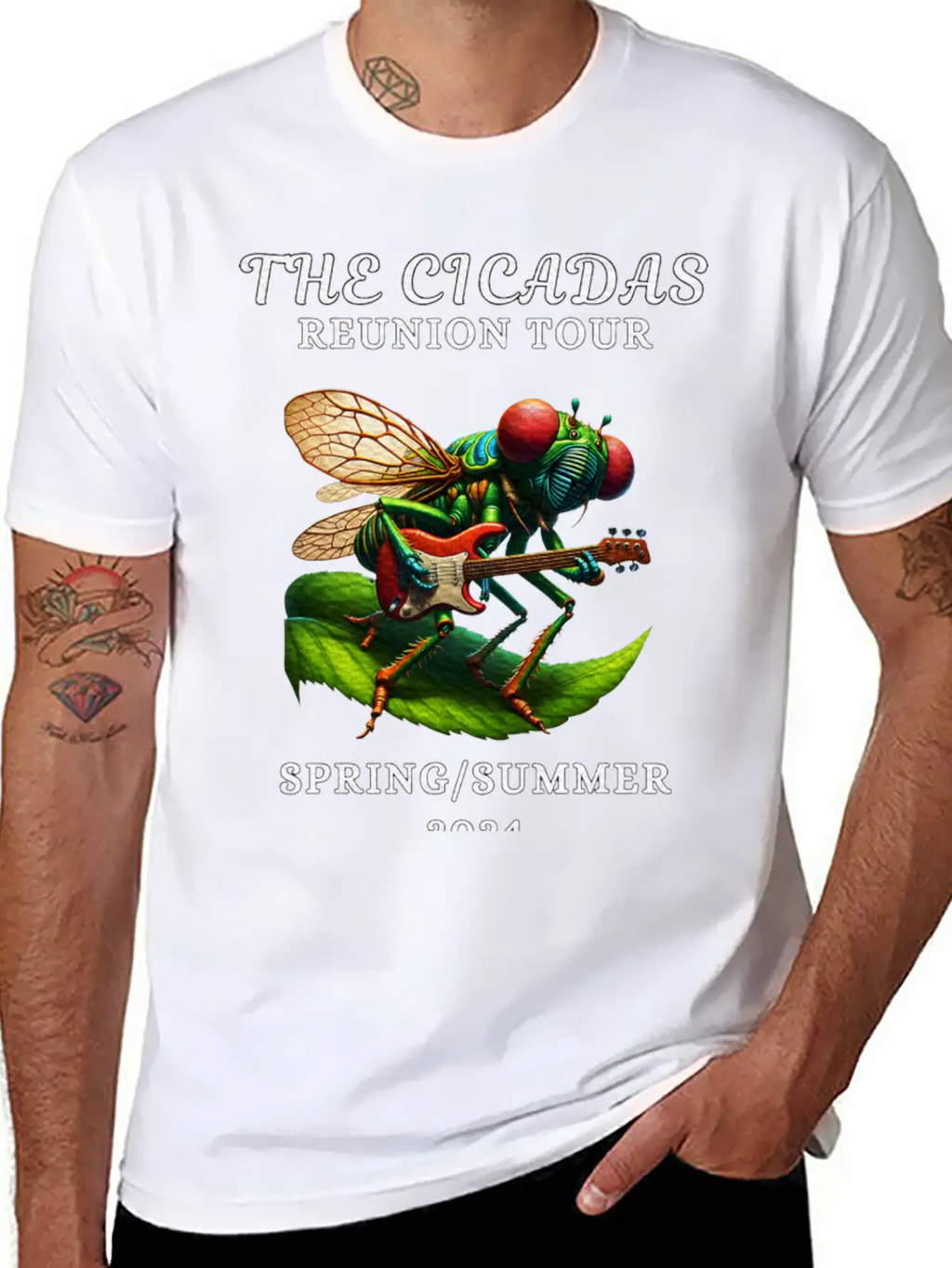 Cicadas Reunion Tour Spring Summer 2024 Breathable Graphic T-Shirt – Perfect For Casual Days
