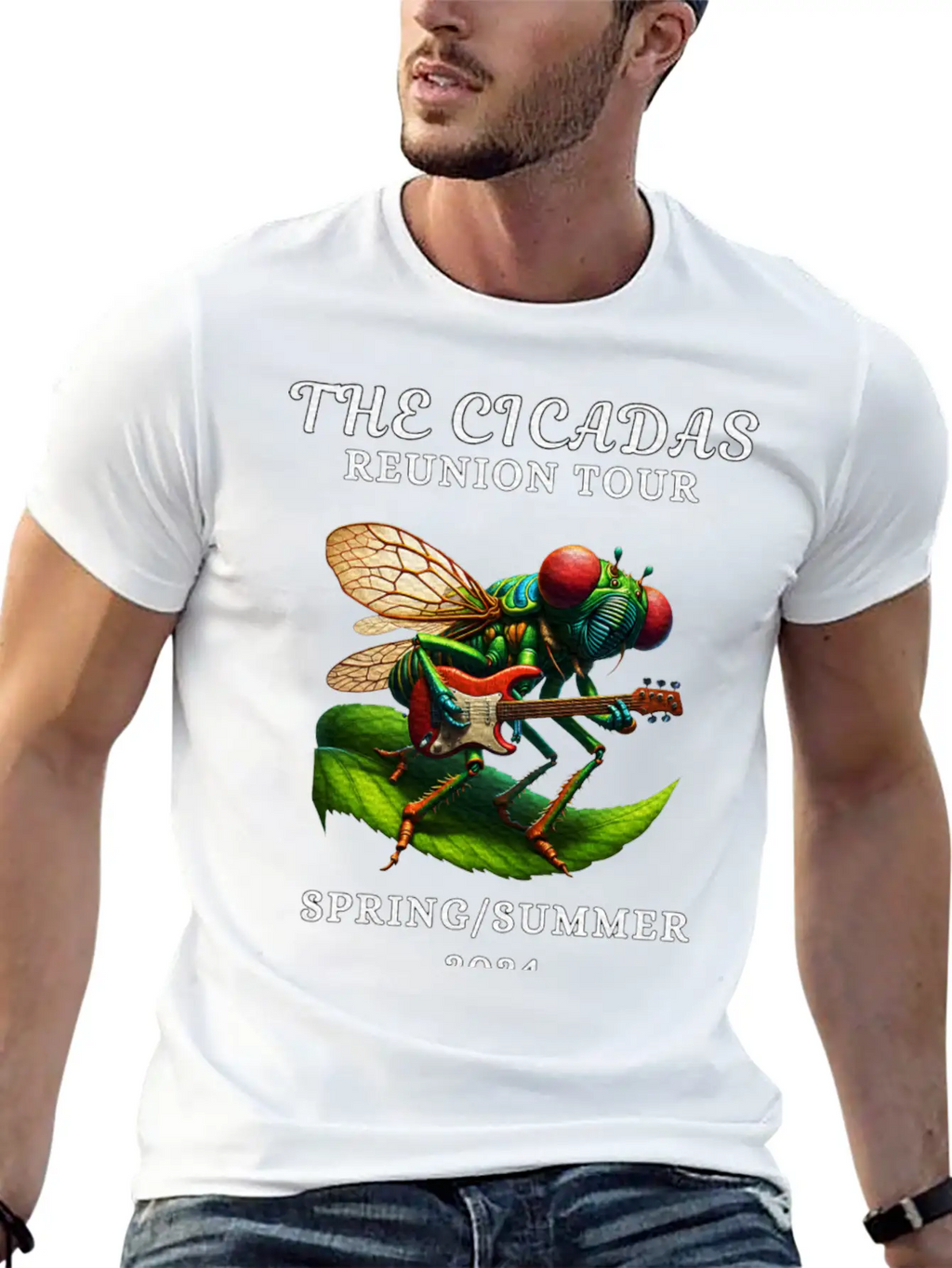 Cicadas Reunion Tour Spring Summer 2024 Breathable Graphic T-Shirt – Perfect For Casual Days