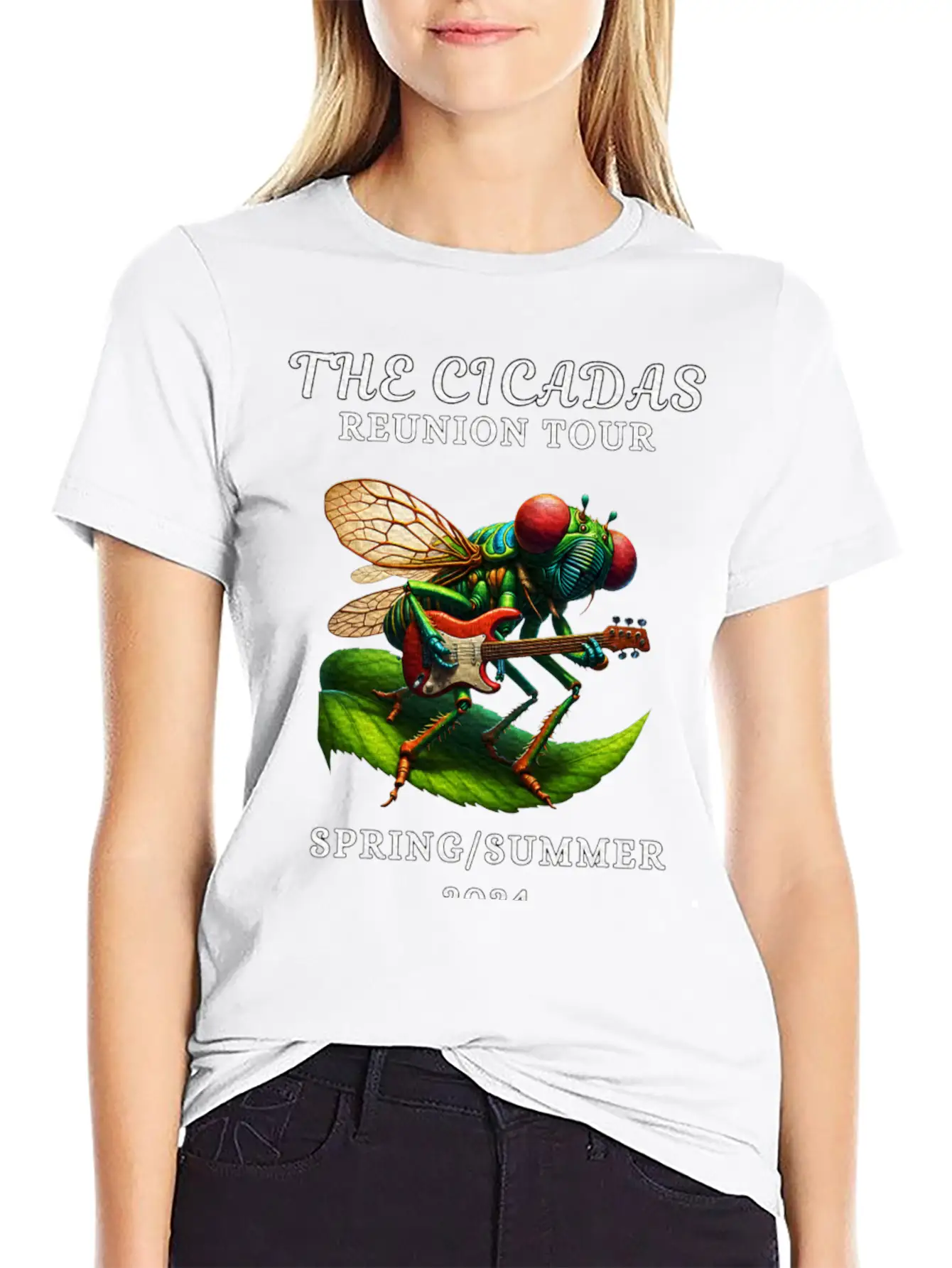 Cicadas Reunion Tour Spring Summer 2024 Breathable Graphic T-Shirt – Perfect For Casual Days