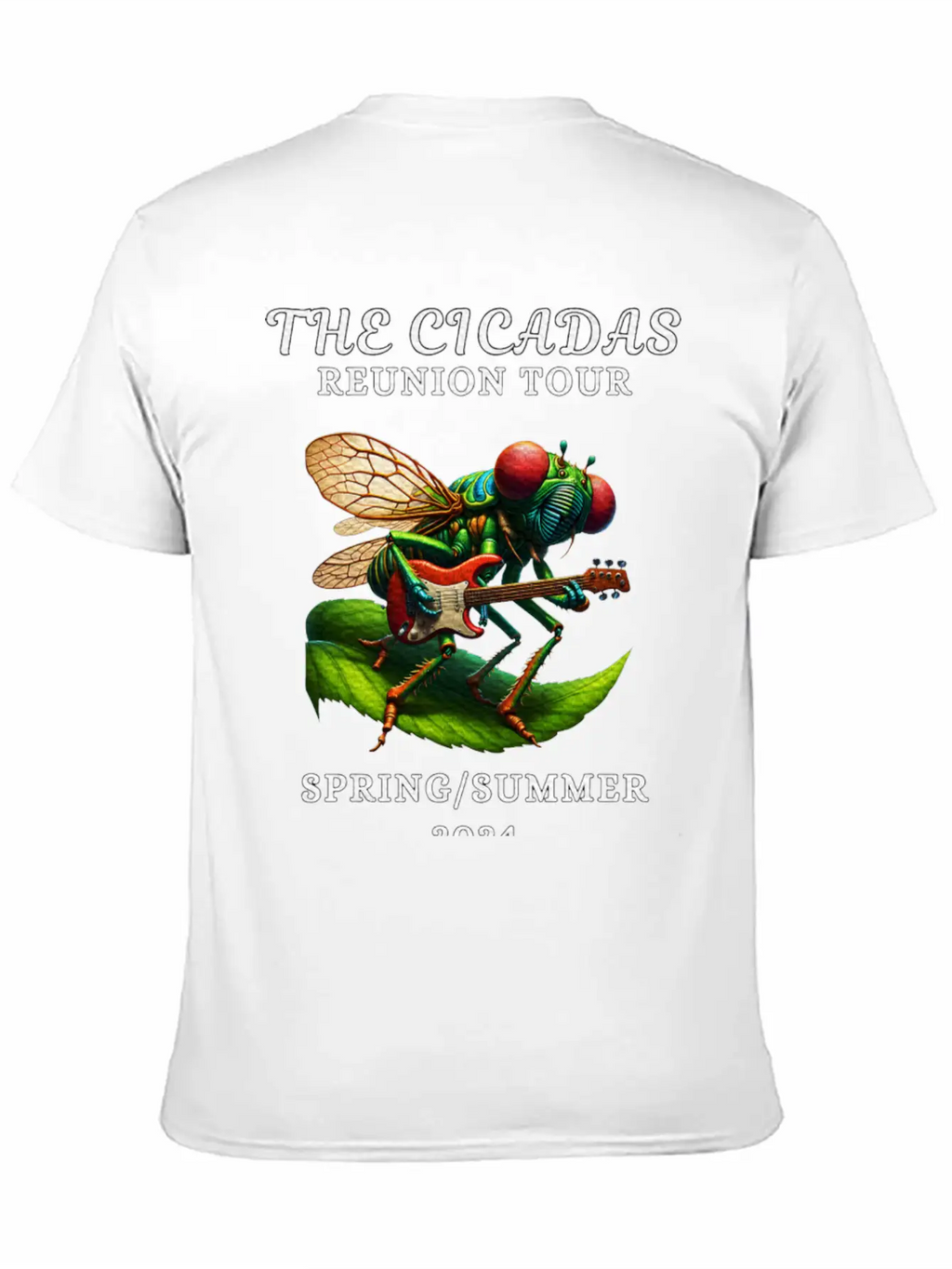Cicadas Reunion Tour Spring Summer 2024 Breathable Graphic T-Shirt – Perfect For Casual Days