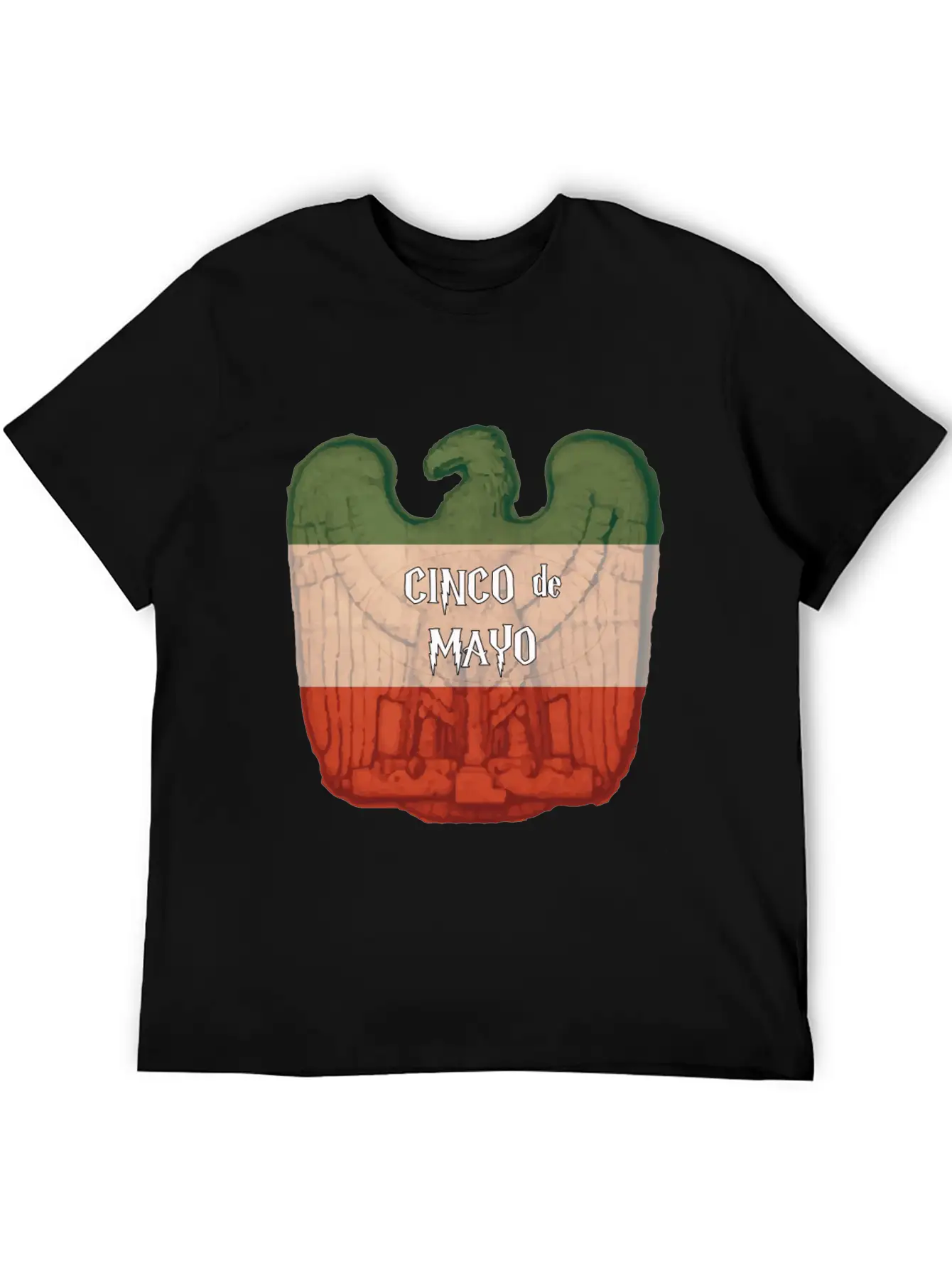 Cinco De Mayo Eagle Casual Graphic T-Shirt – Simple And Comfortable Daily Wear